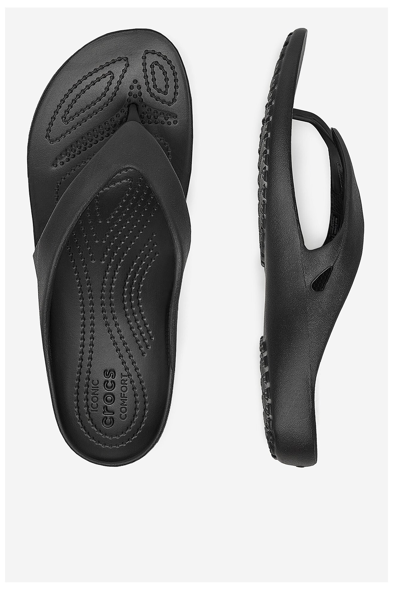 Klapki basenowe Crocs KADEE II FLIP W 202492-001 Czarny