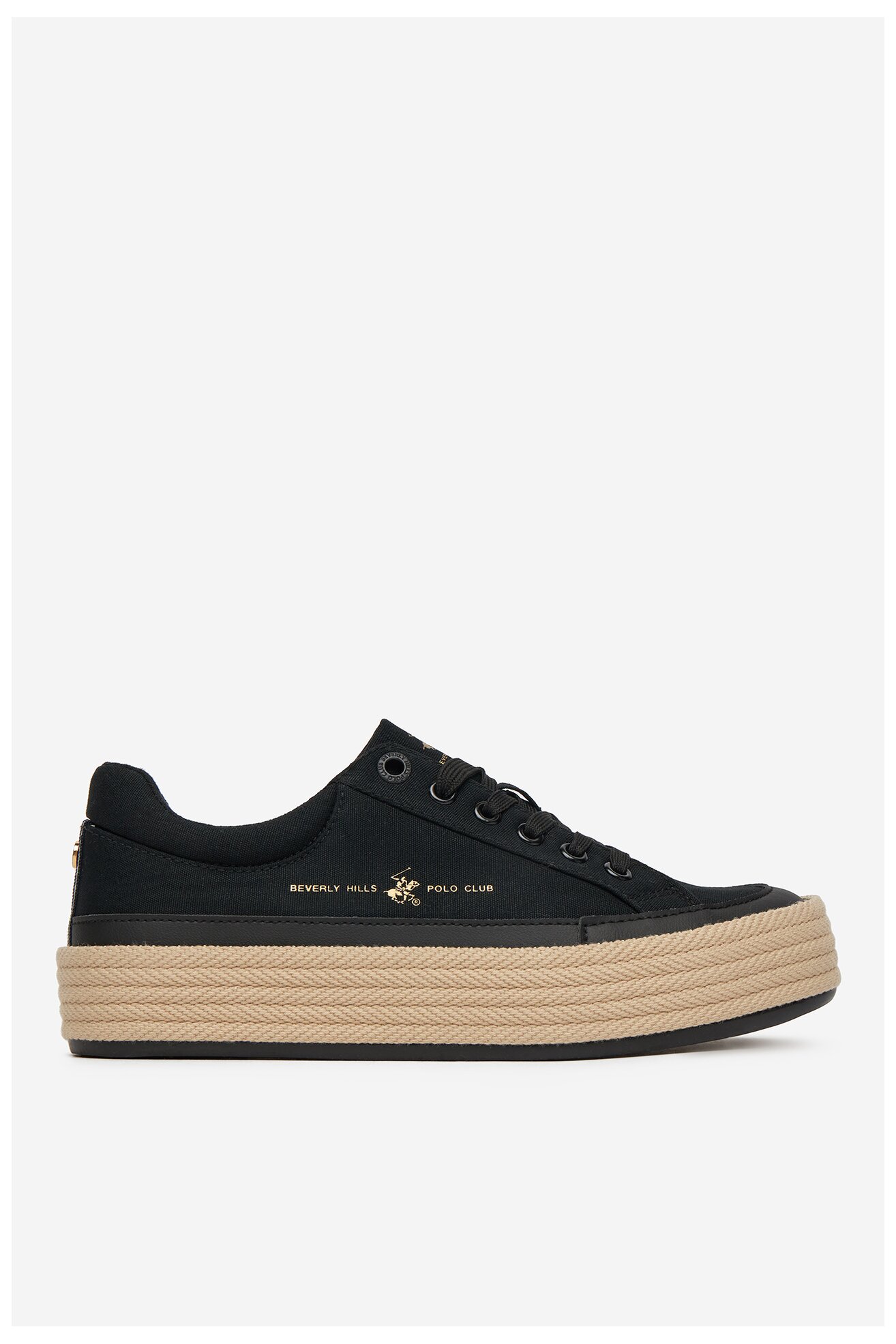 Espadrille Beverly Hills Polo Club WSS21536-01 FEKETE