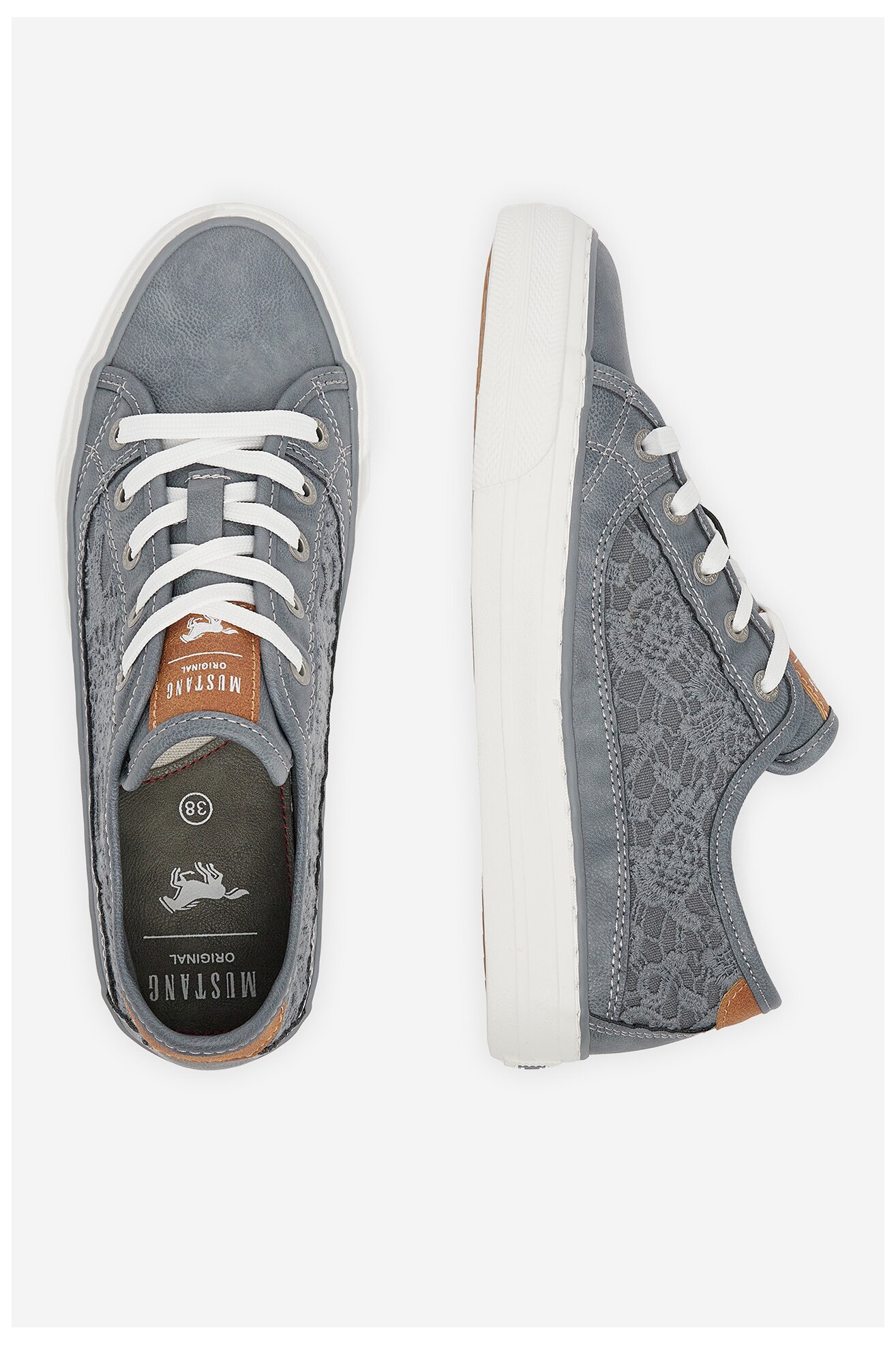 Trampki Mustang 1272-309 Szary