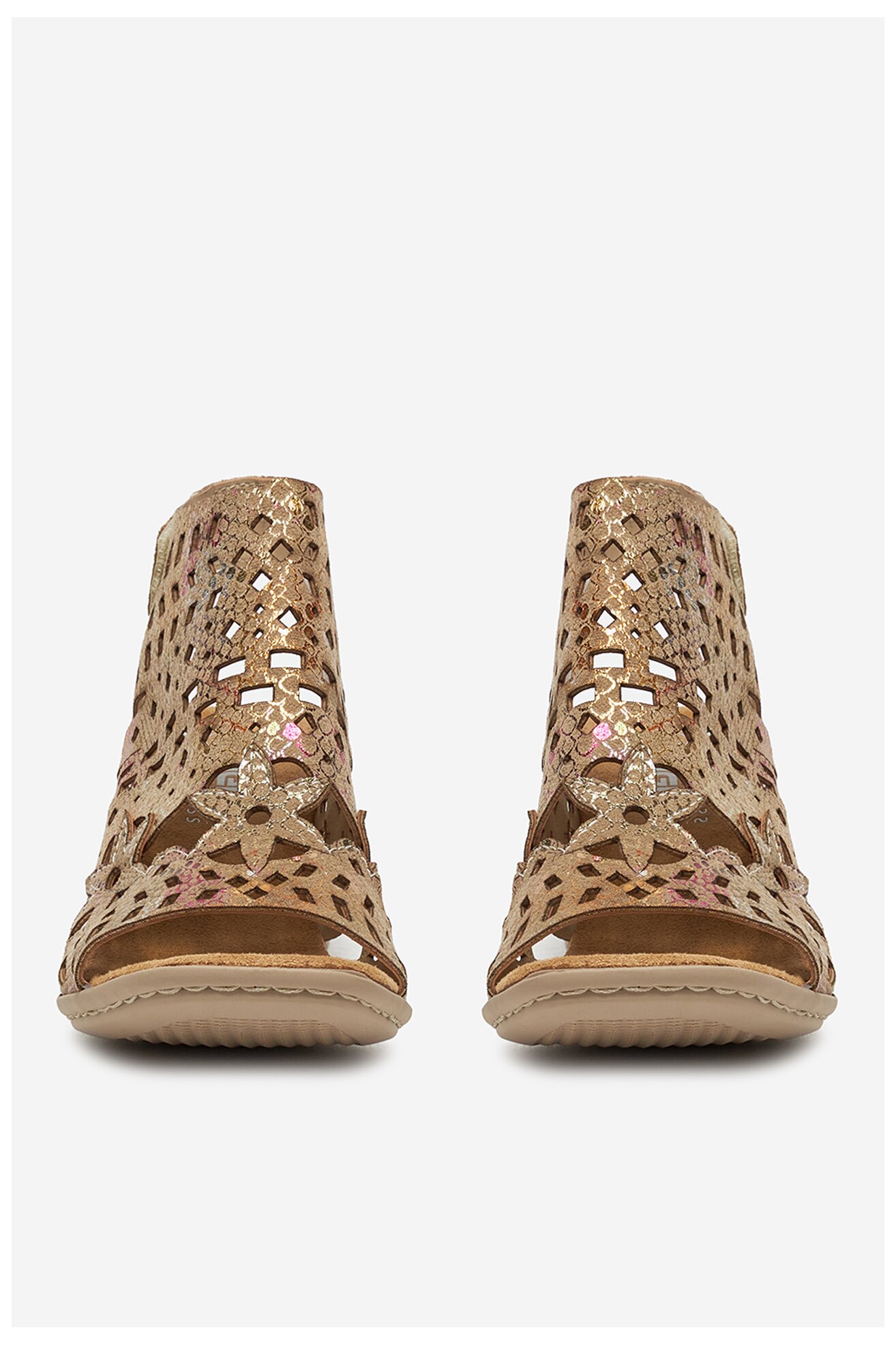 Sandały Rieker CEO-64780-90 Złoty