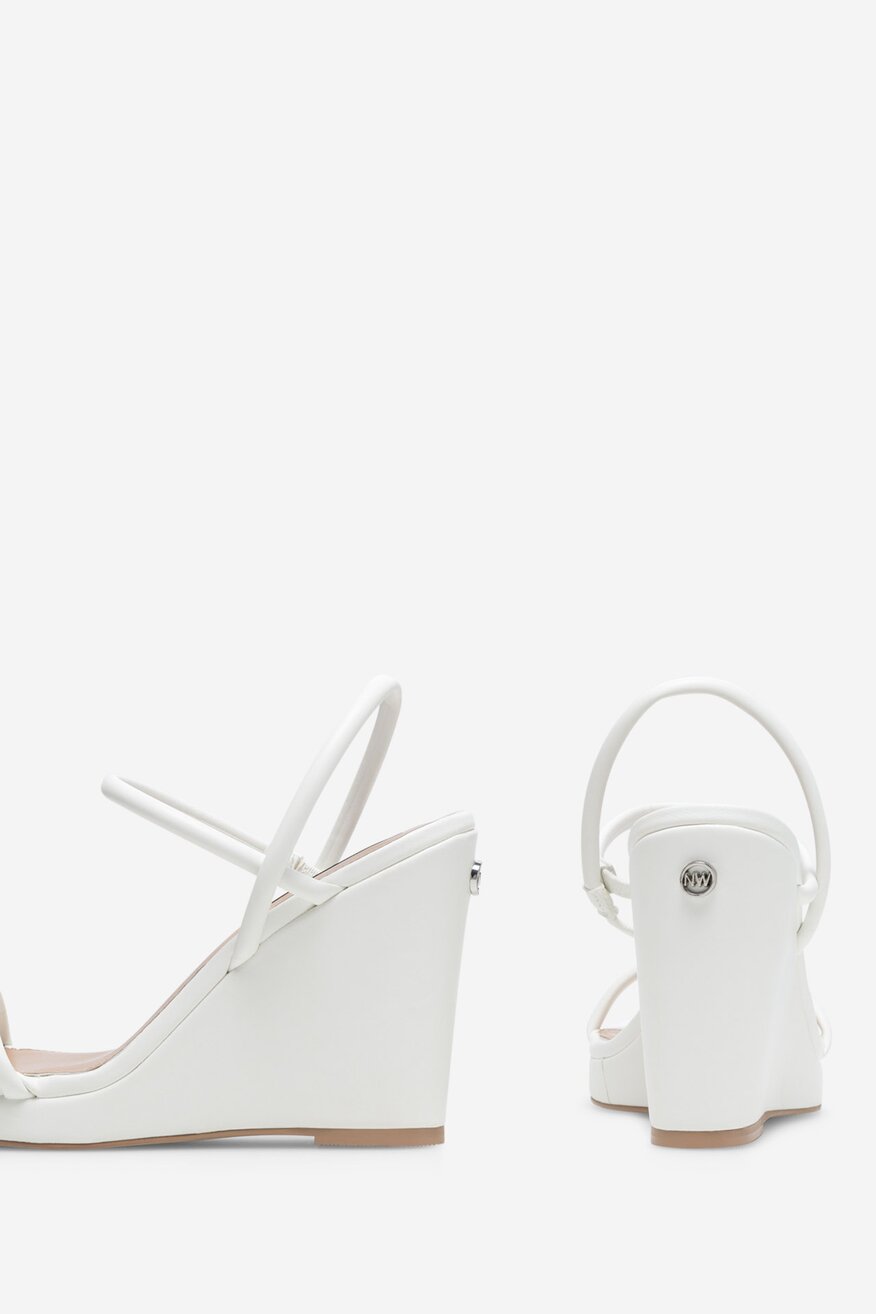NINE WEST - Sandały na koturnie - 5905588559948