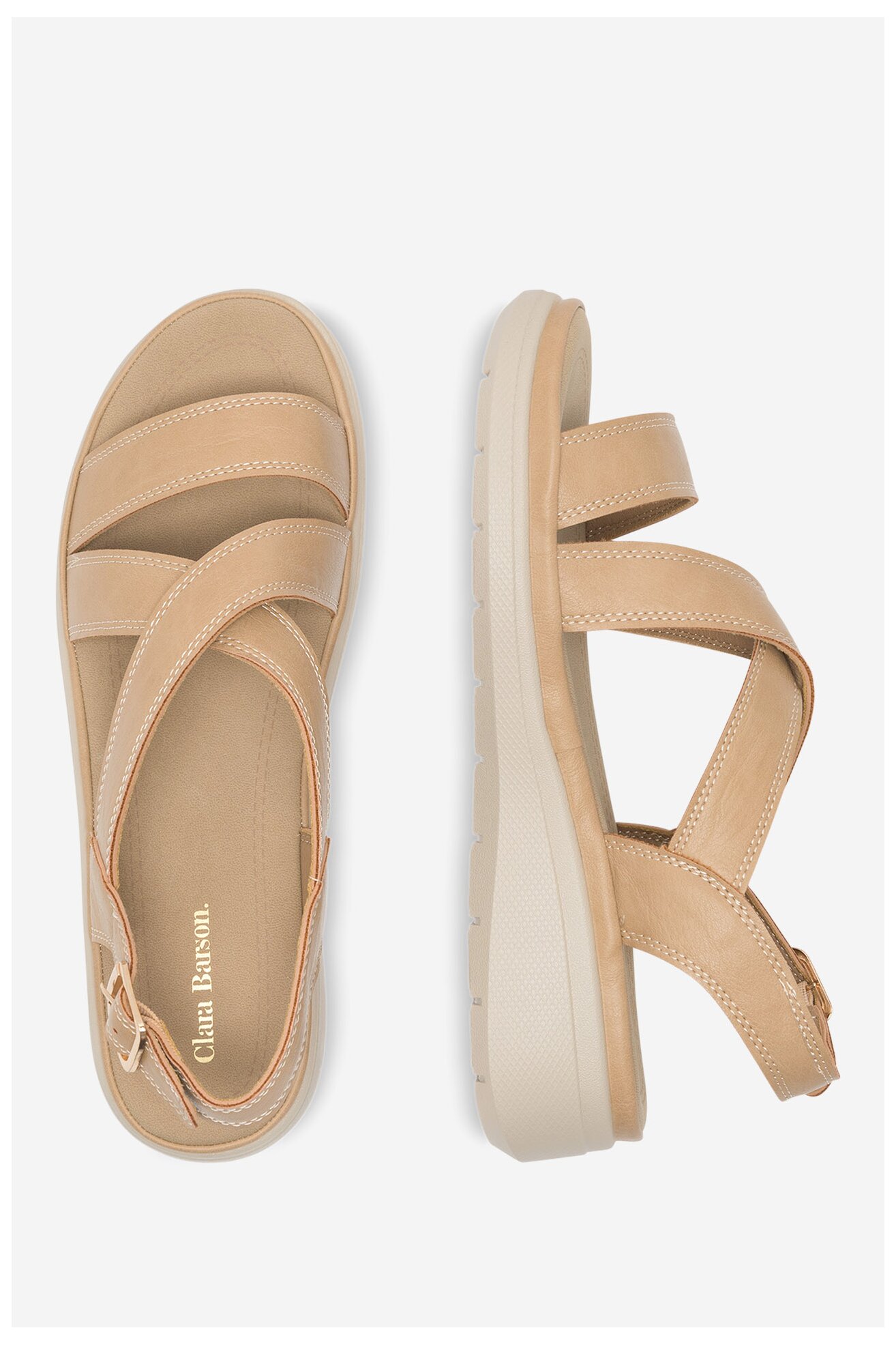 Sandały Clara Barson WYL0510-02 Beżowy