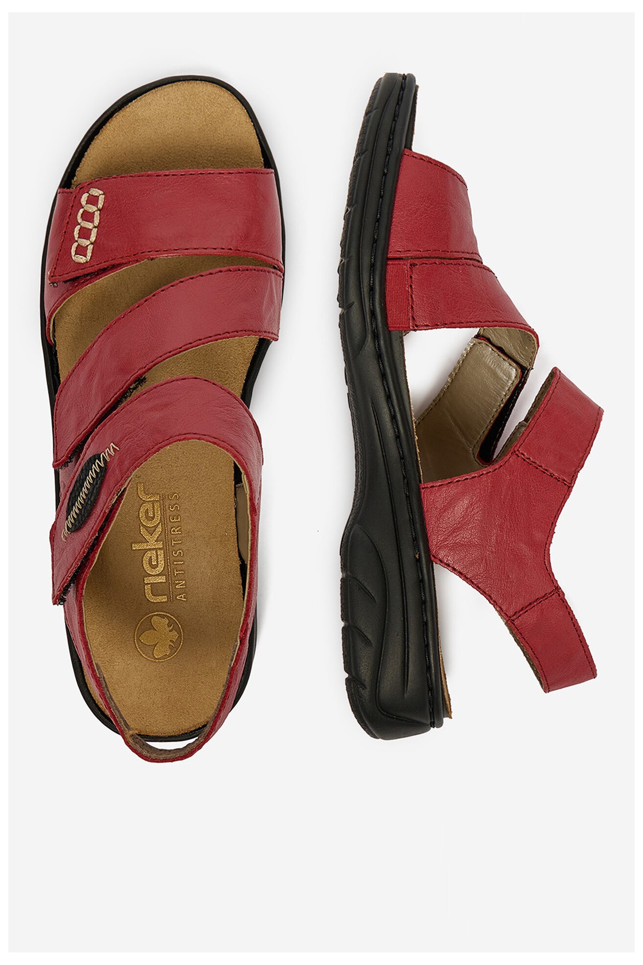 Sandały Rieker CEO-64573-33 Czerwony