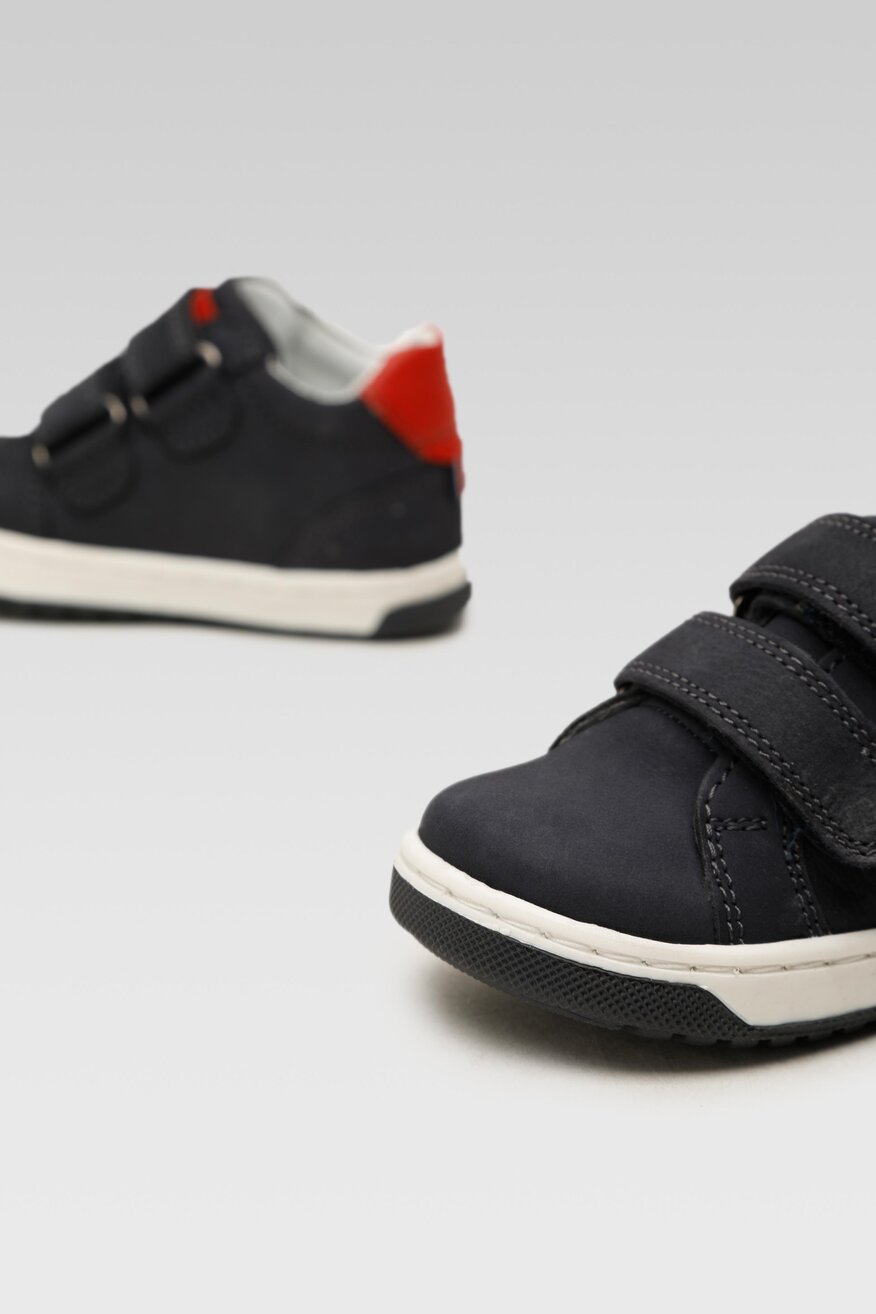 
                Sergio Bardi Kids - Skórzane półbuty granatowe - 5903698708775