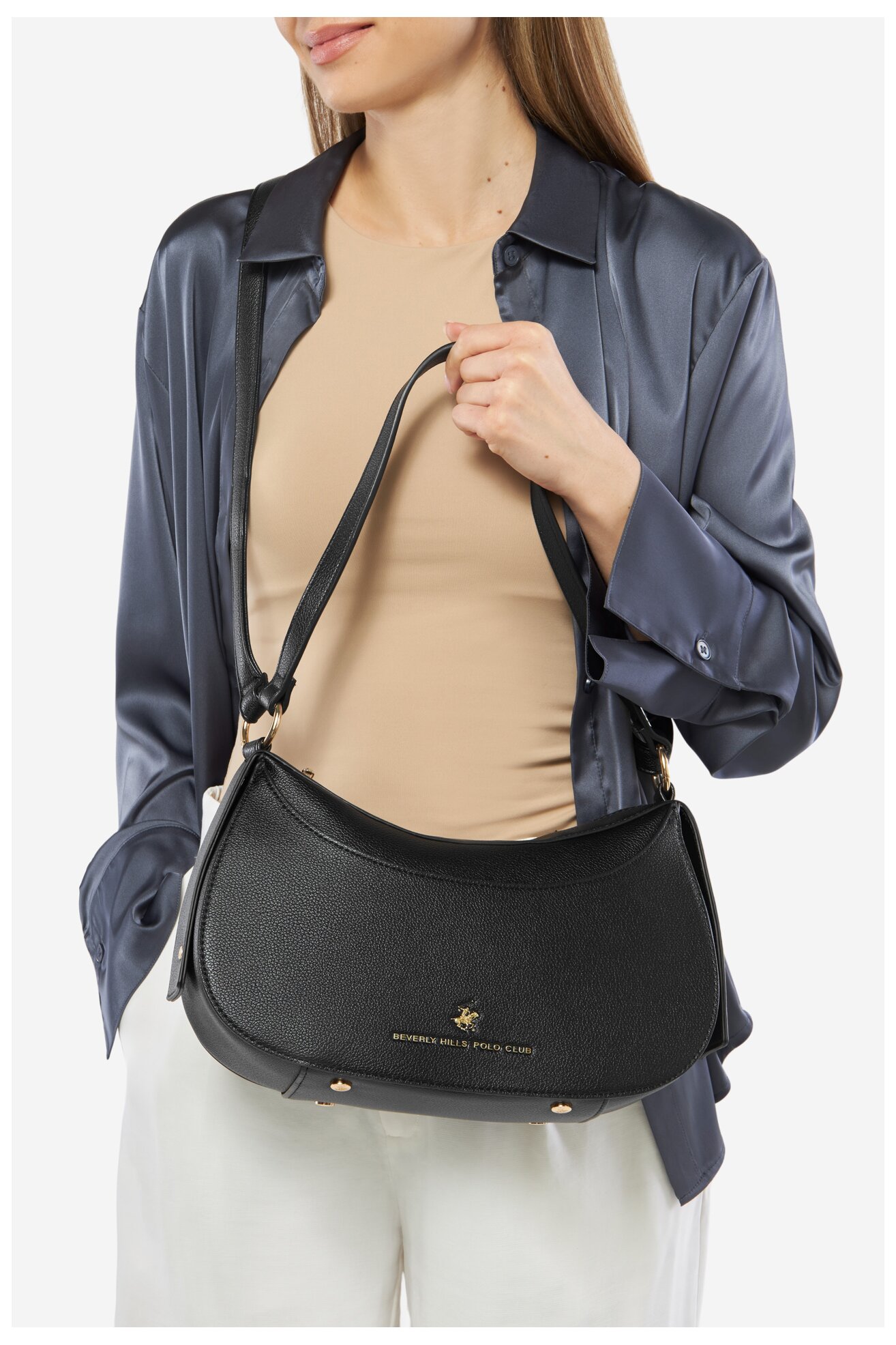 Kézitáska Beverly Hills Polo Club BHPC-C-008-07 FEKETE