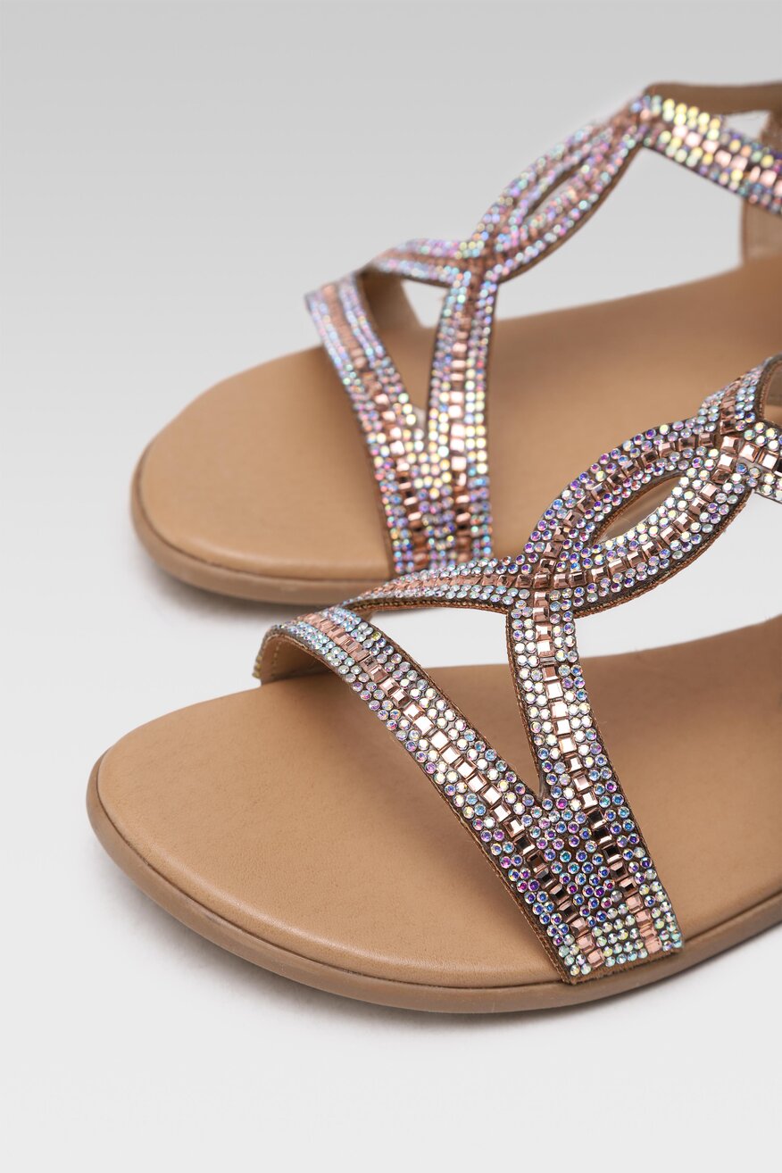 Bassano - Sandały złote - 5904862779652