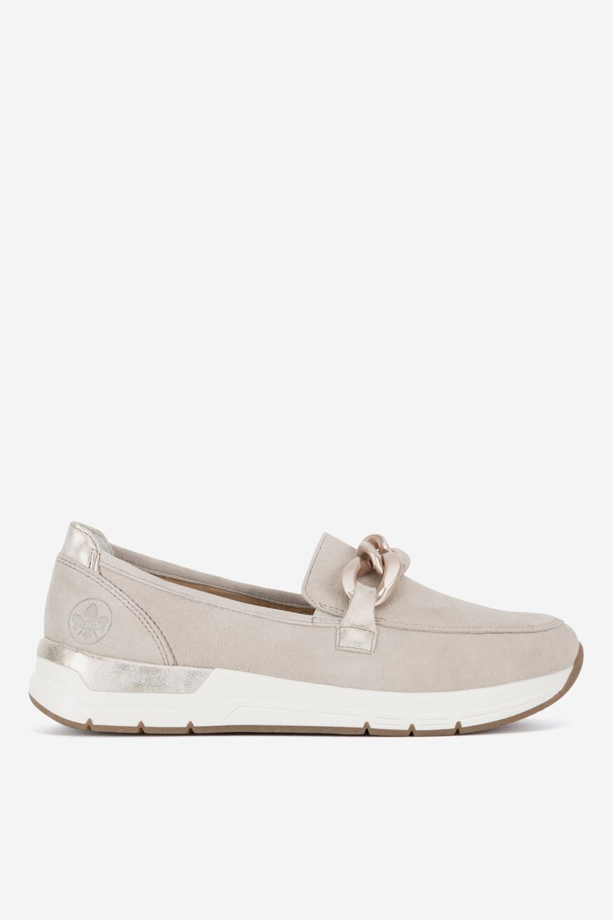 Rieker - Loafersy zamszowe - 2230074033163