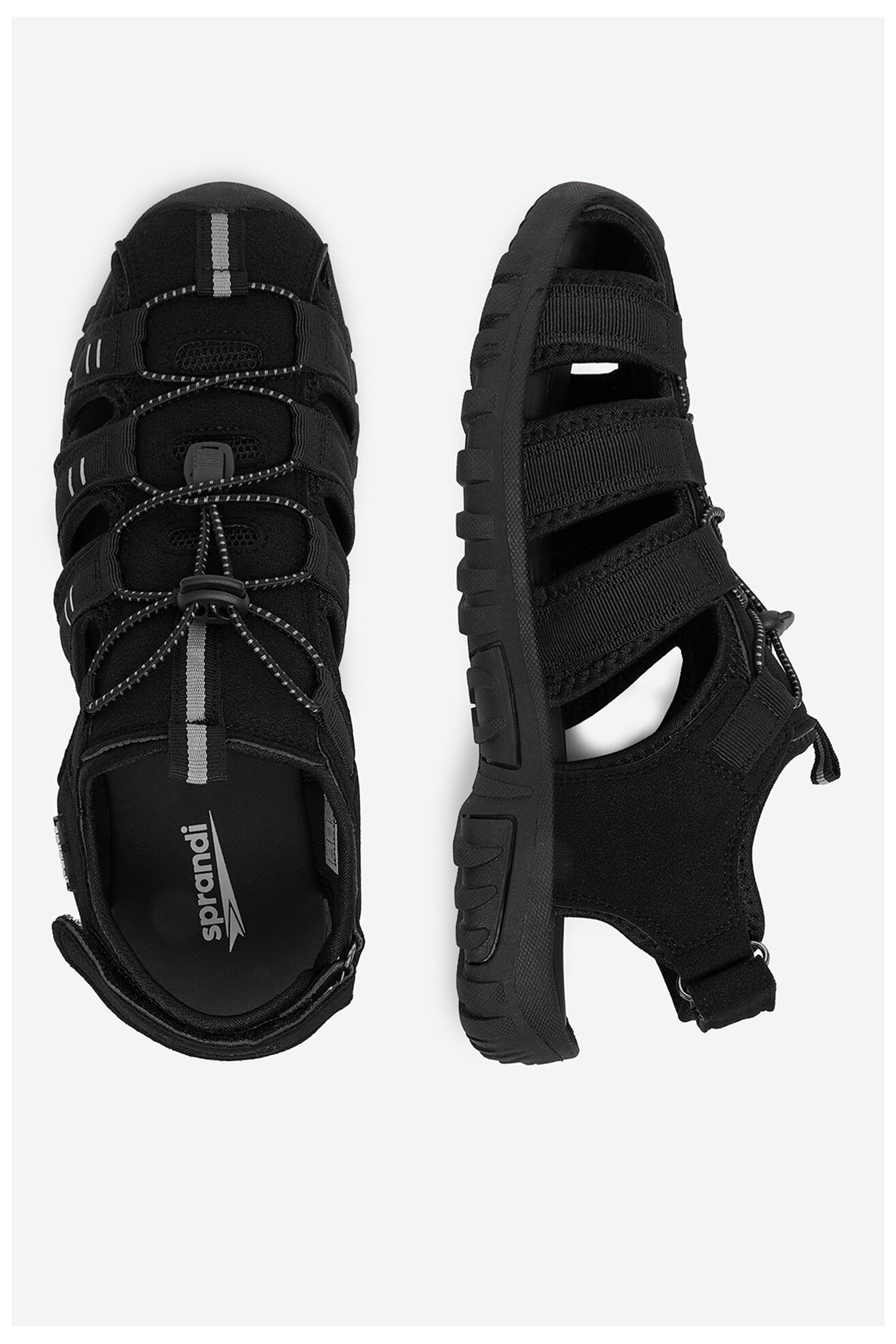 Sandały Sprandi CEOWB-LEA-LH-091M Czarny