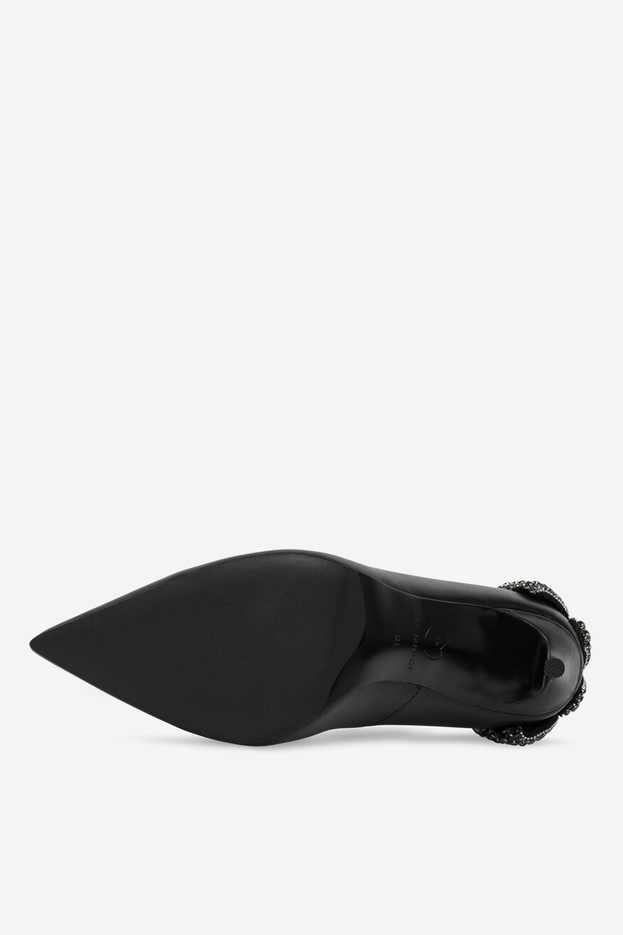 EVA MINGE - Czółenka skórzane na szpilce - 5905588572022