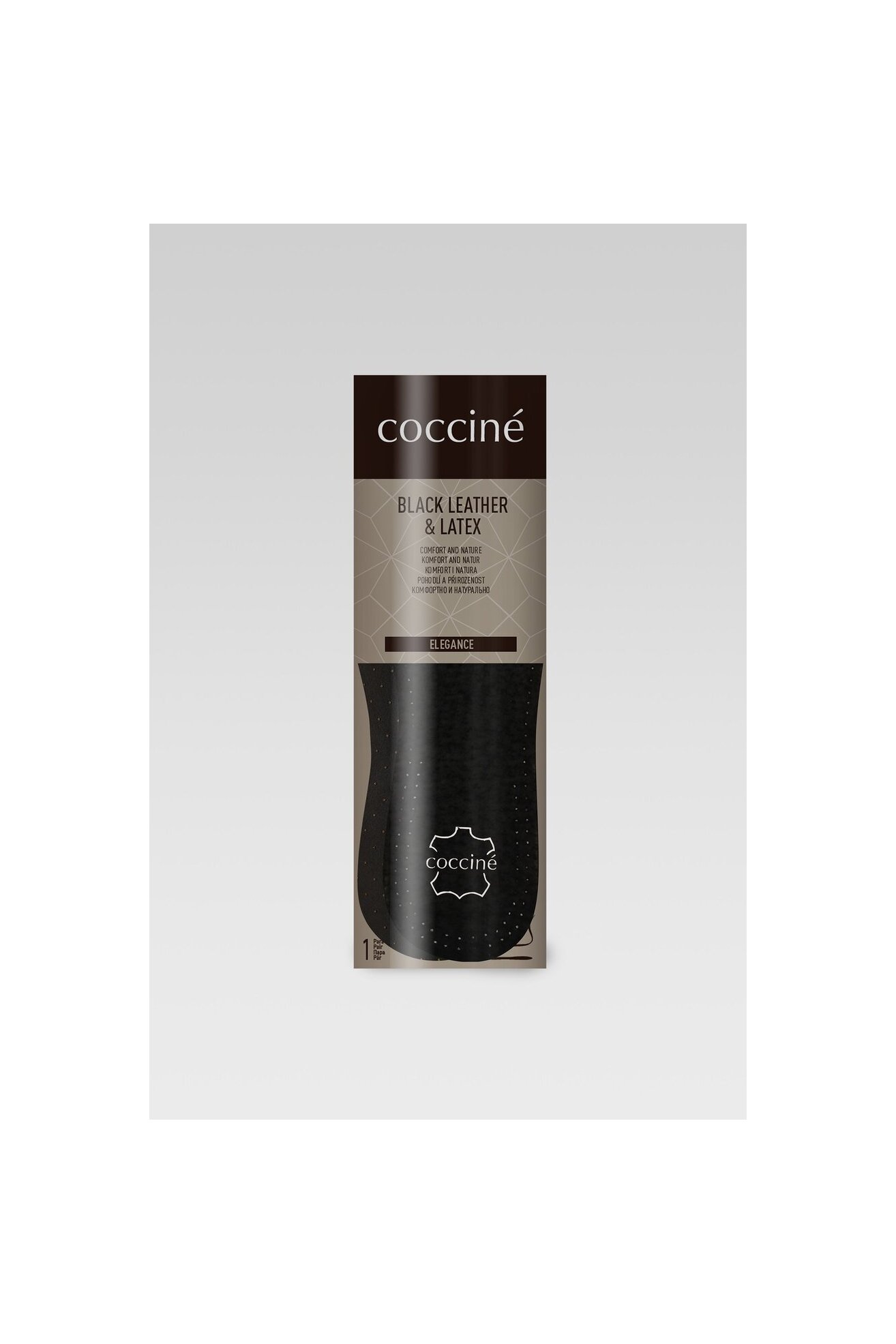 Стелки Coccine COCCINE BLACK LEATHER & LATEX WKŁADKA NR 35-36AZ, COCCINE BLACK LEATHER & LATEX WKŁADKA NR 41-42AZ ЧЕРЕН