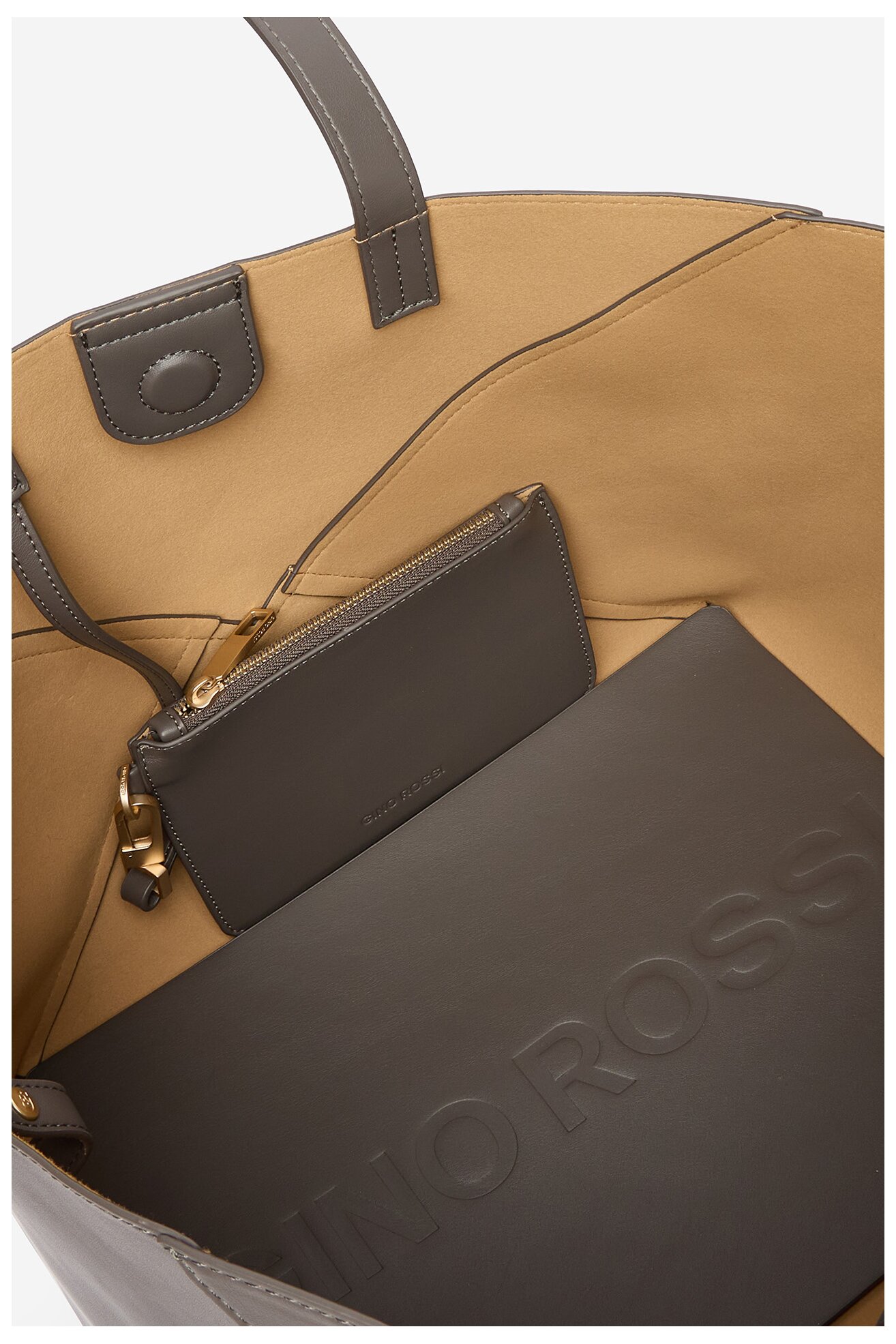 Сумка З Ремінцем Gino Rossi C-LDA7826 СІРИЙ