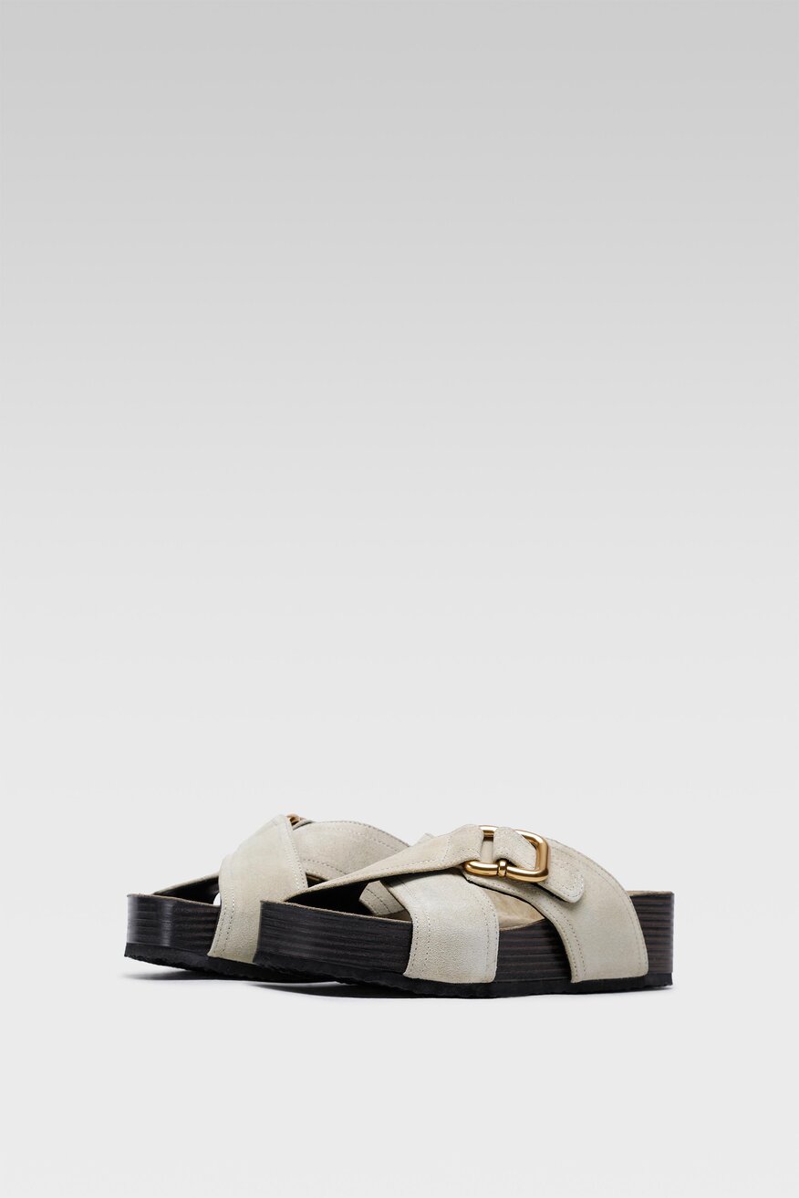 Gino Rossi - Klapki na koturnie - 5904248442613