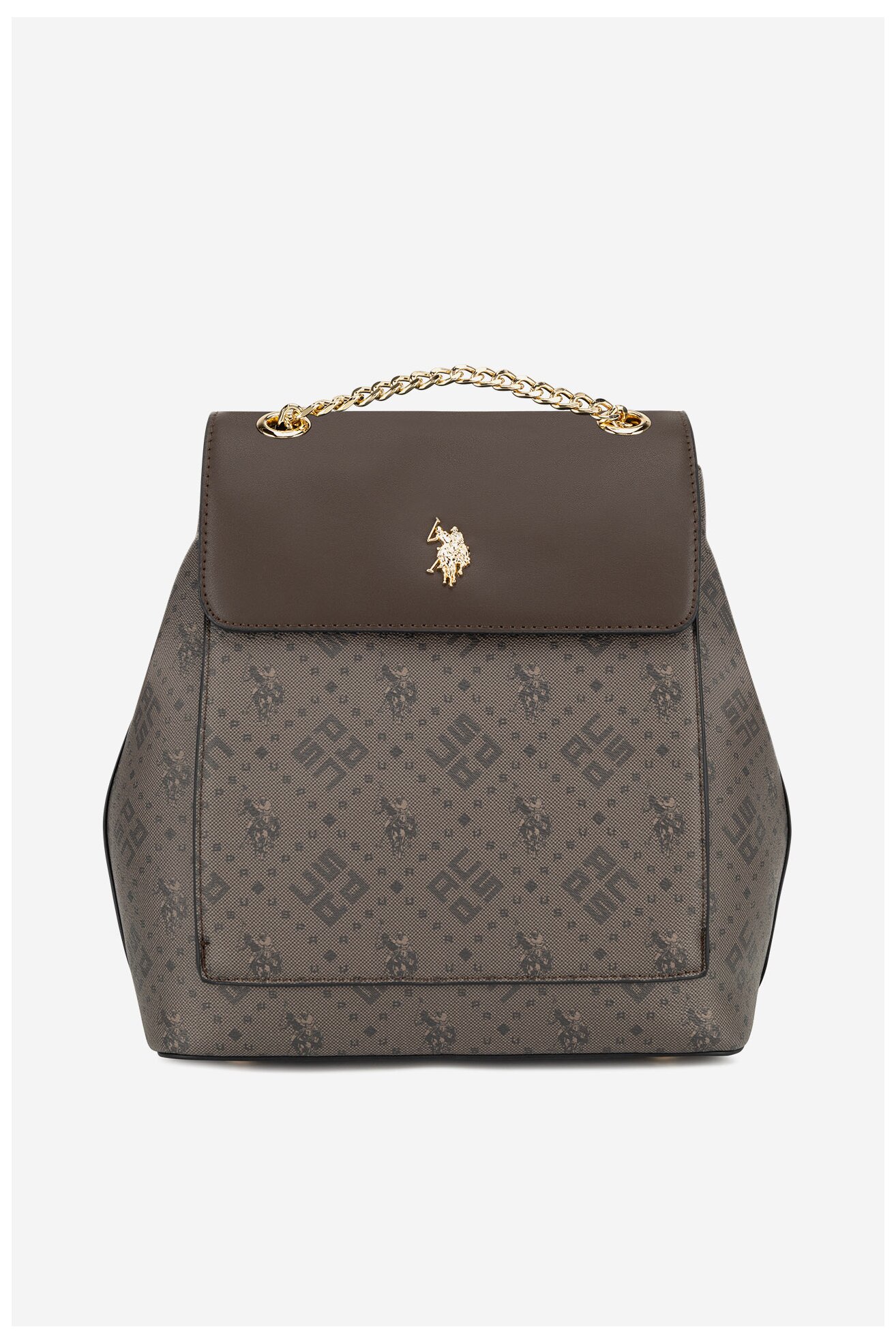 Plecak U.S. POLO ASSN. BIUXT6230WVP Brązowy ciemny