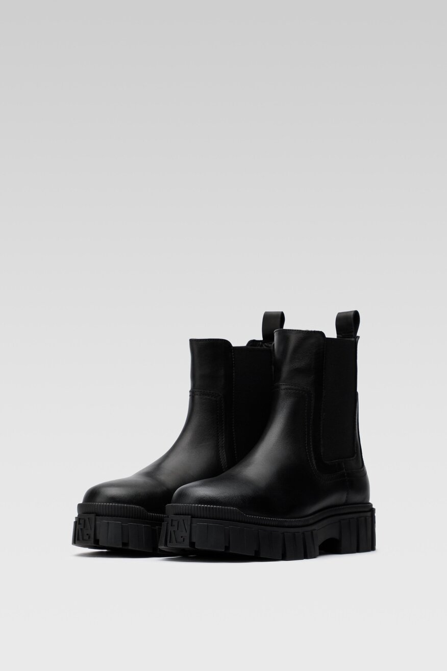 
                Gino Rossi - Skórzane botki czarne - 5903419998126