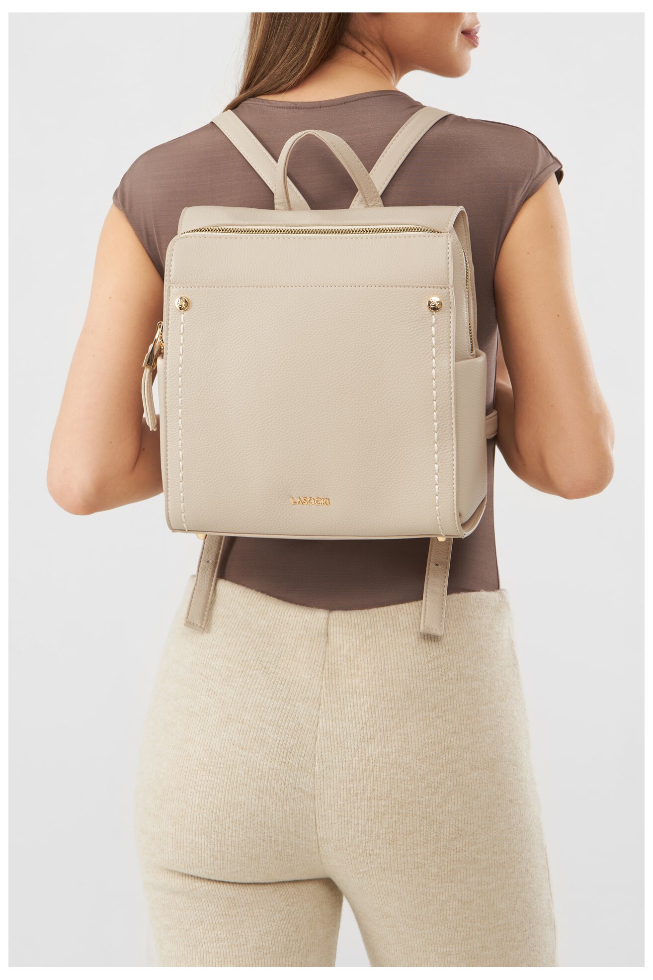 Plecak Lasocki MLP-B-003-05 Beżowy