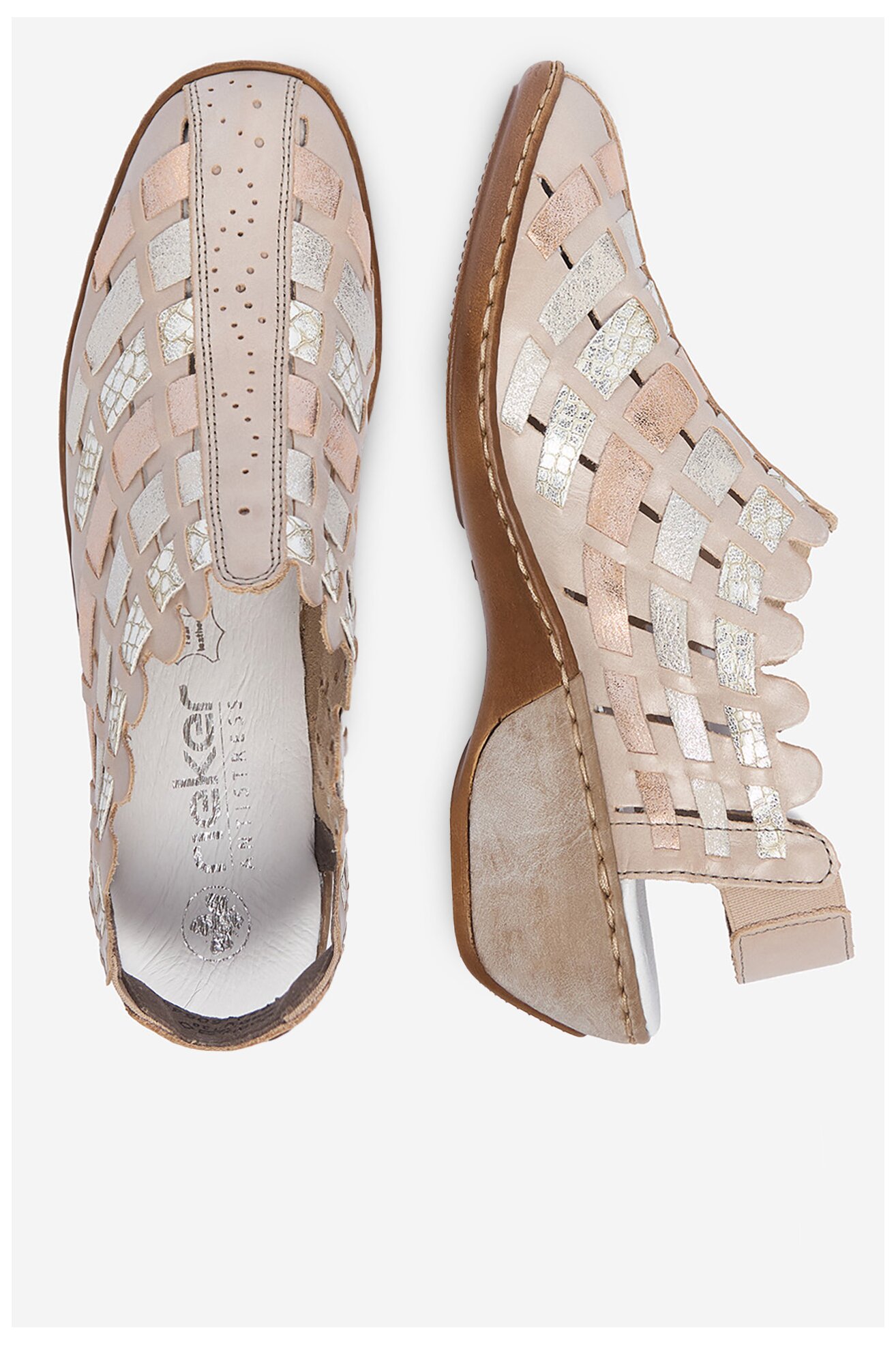 Sandały Rieker CEO-47156-43 Beżowy ciemny