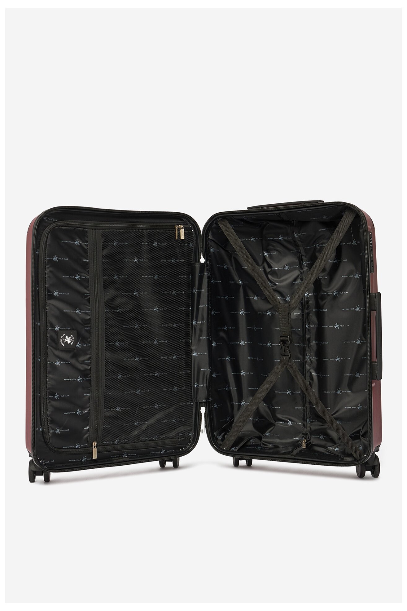 Walizka Beverly Hills Polo Club CEO-BHPC-M-010-09-RED Czerwony