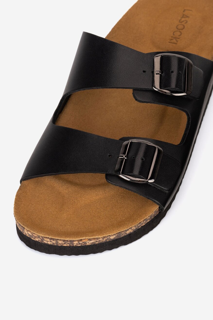 
                Lasocki - Klapki skórzane - 5905588676287