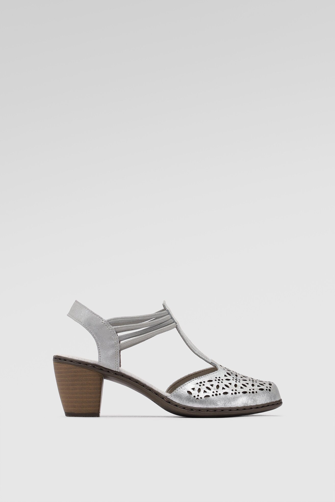 Sandały Rieker 40969-91 Srebrny