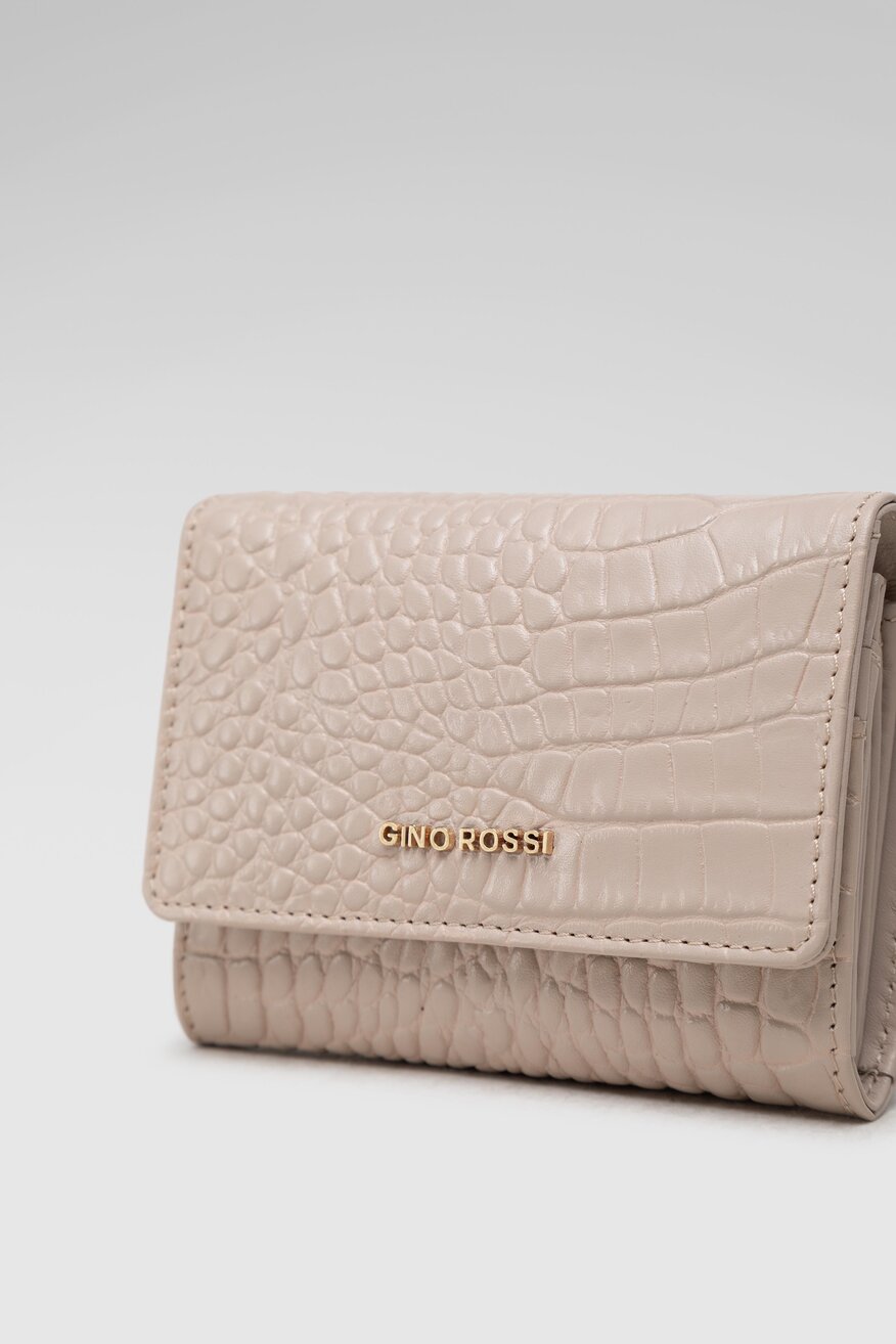 
                Gino Rossi - Mały portfel damski skórzany ze zwierzęcym motywem - 5904248789756