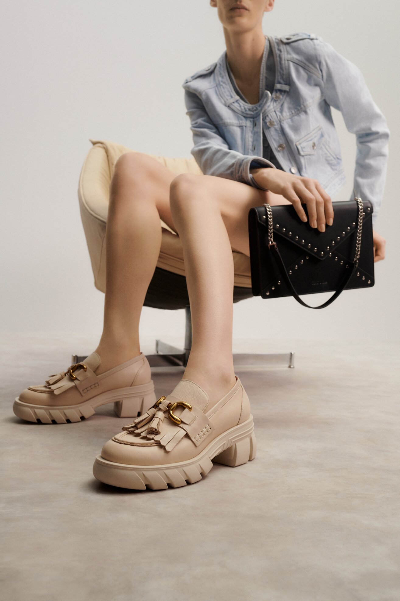 Mokasyn Badura PALMI-23SS11171 Beżowy