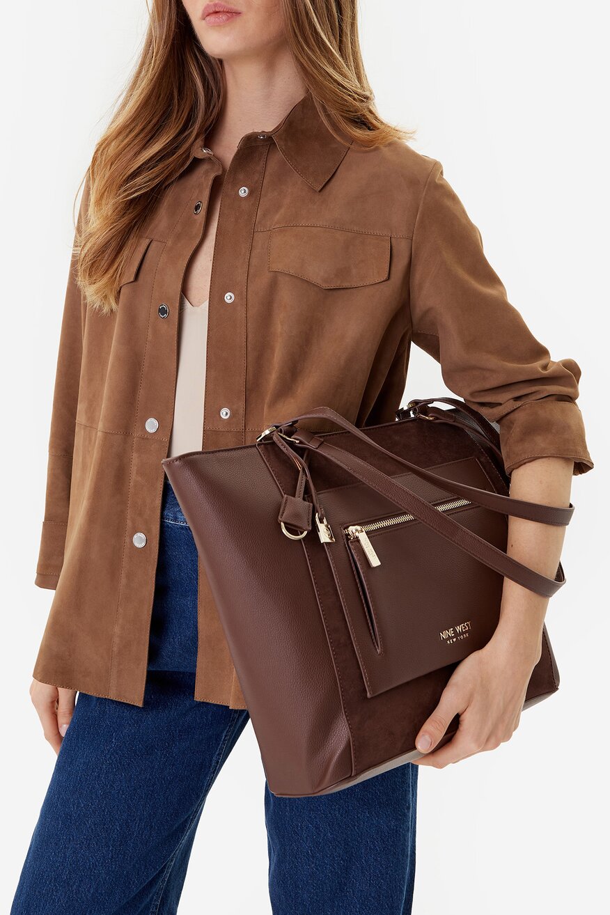 Kabelka NINE WEST HNĚDÁ - 5906751370087