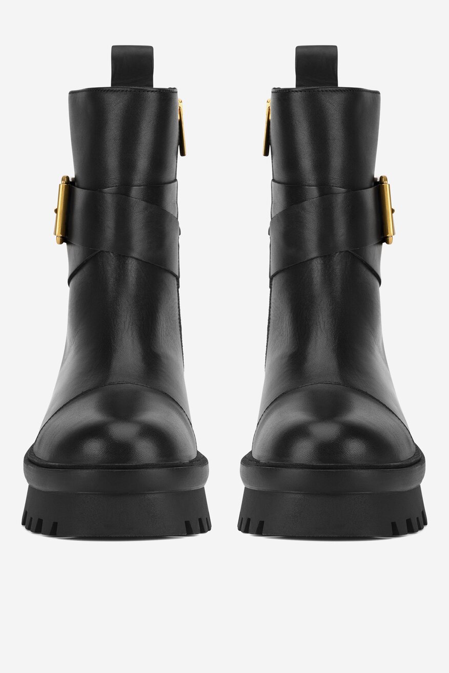 Badura - Botki skórzane - 5905588787365