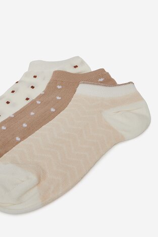Čarape NINE WEST KR_NW_FRESITA_Z_SS25 (3 PACK) BELA