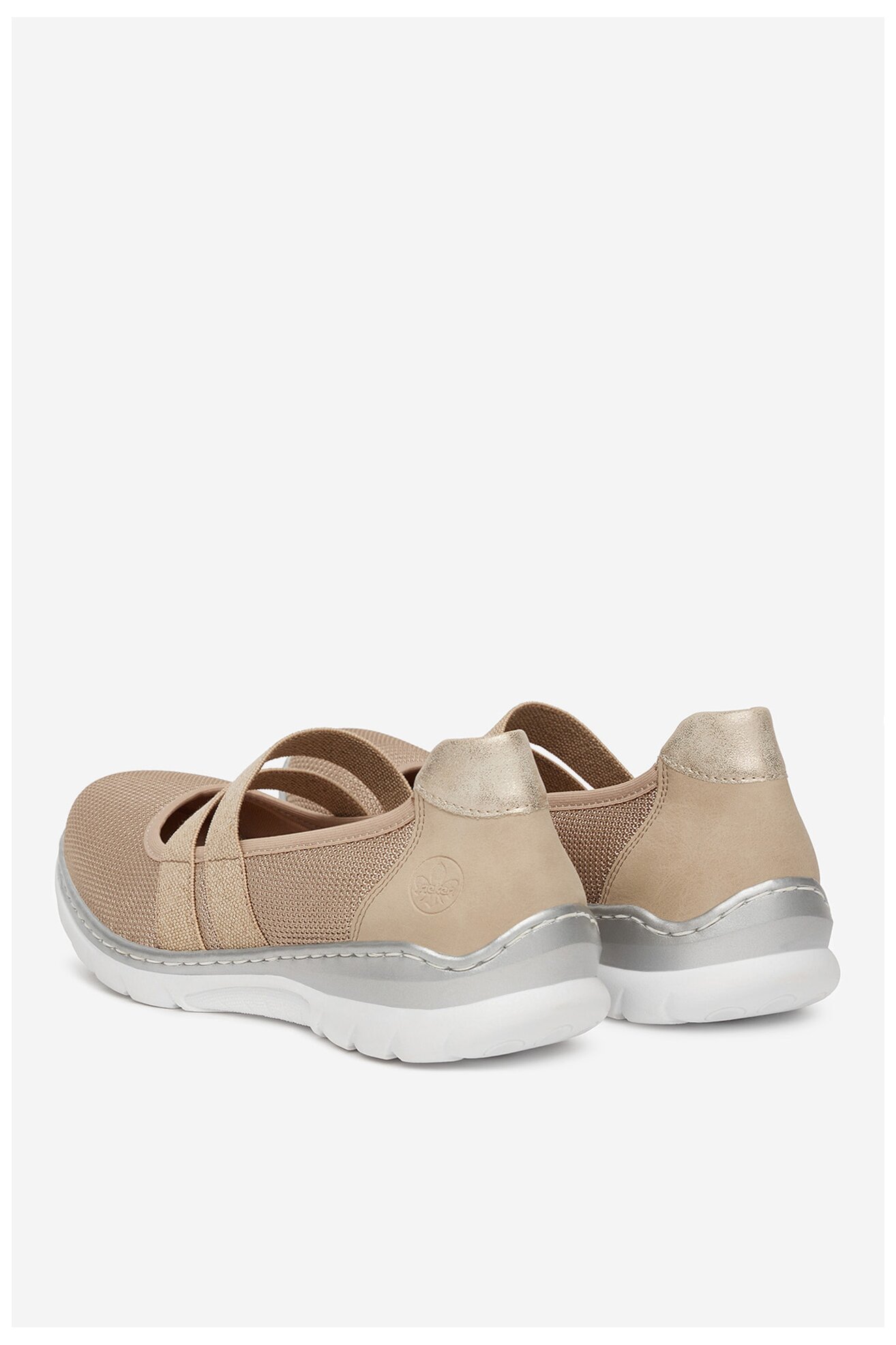 Półbuty Rieker L3281-62 Beżowy