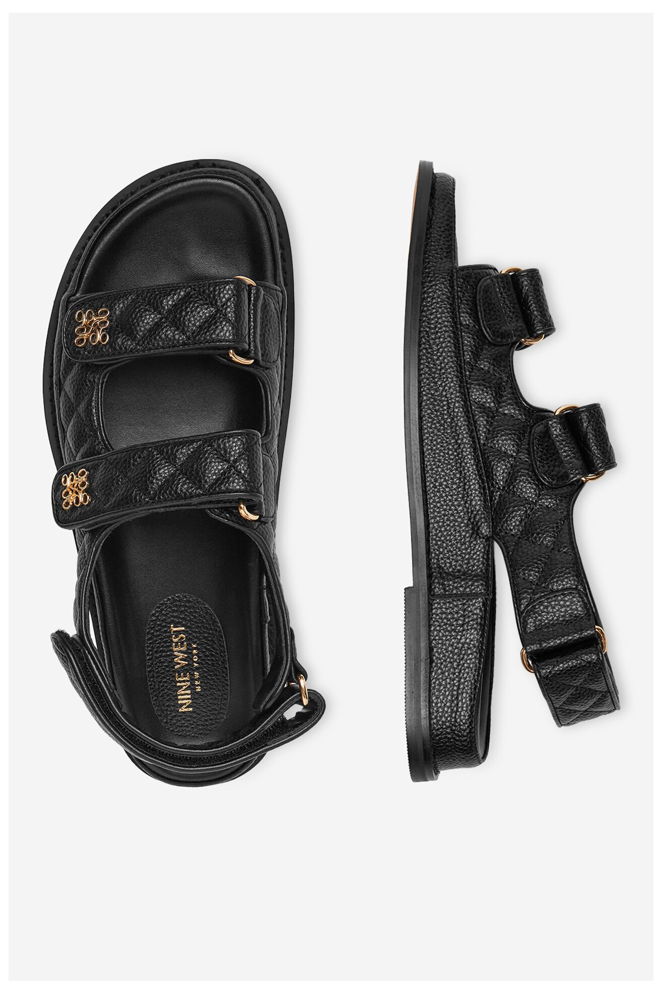 Szandál NINE WEST V1557-703-1 FEKETE