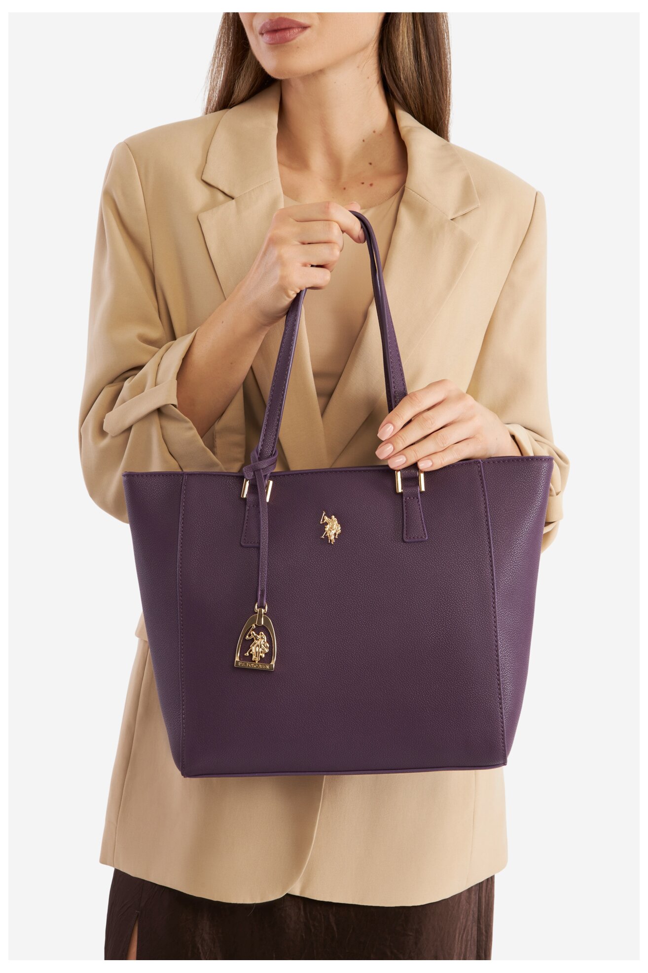 Torebka U.S. POLO ASSN. BIUXT6315WVP Fioletowy