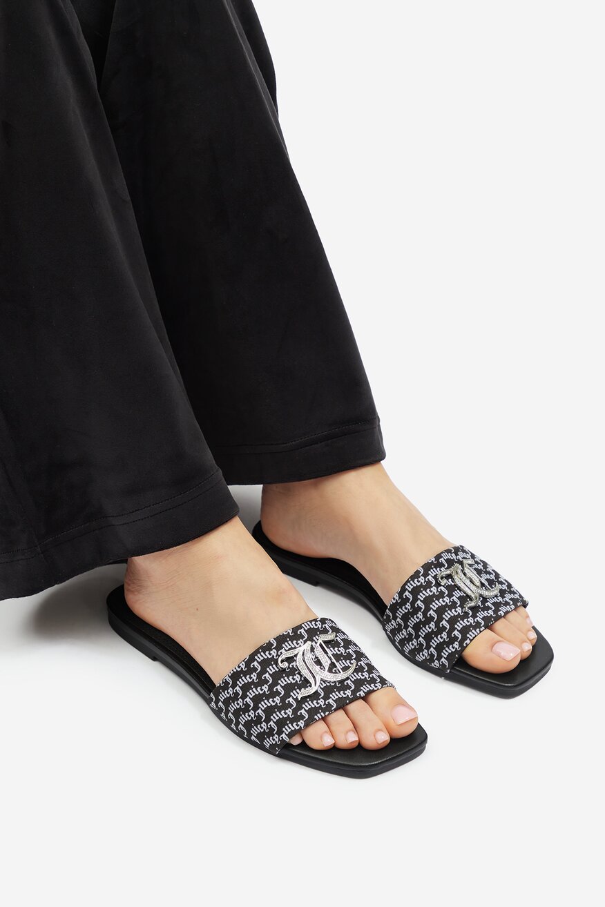 
                Flip-flop Juicy Couture FEKETE - 5906751062753