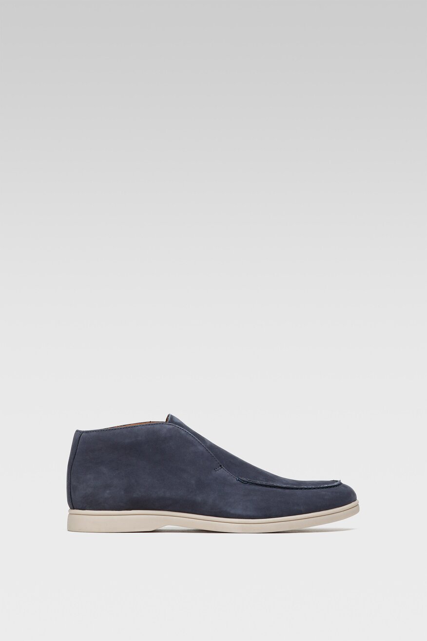 
                Gino Rossi - Skórzane botki granatowe - 5904862369877