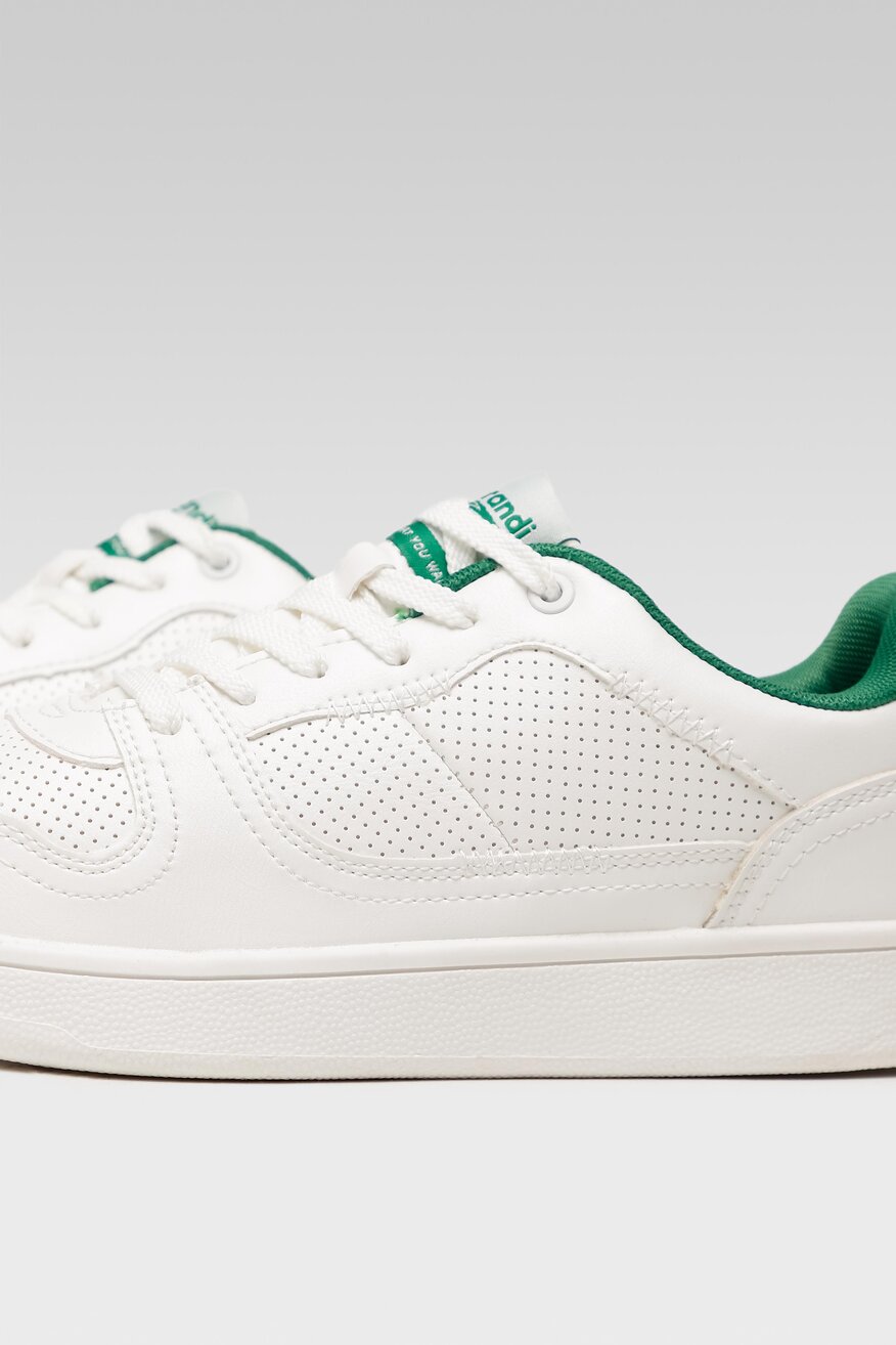 Sprandi - Obuwie sportowe pastelowe białe - 5903698742533