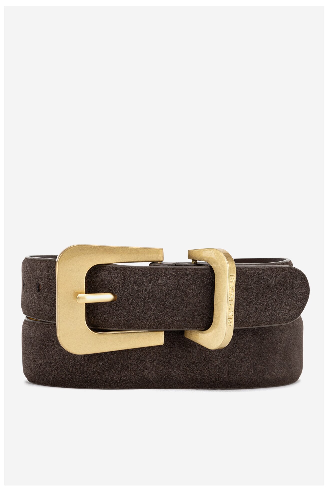 Дамски колан Gino Rossi BLYL24006-1 ТЪМНОКАФЯВ