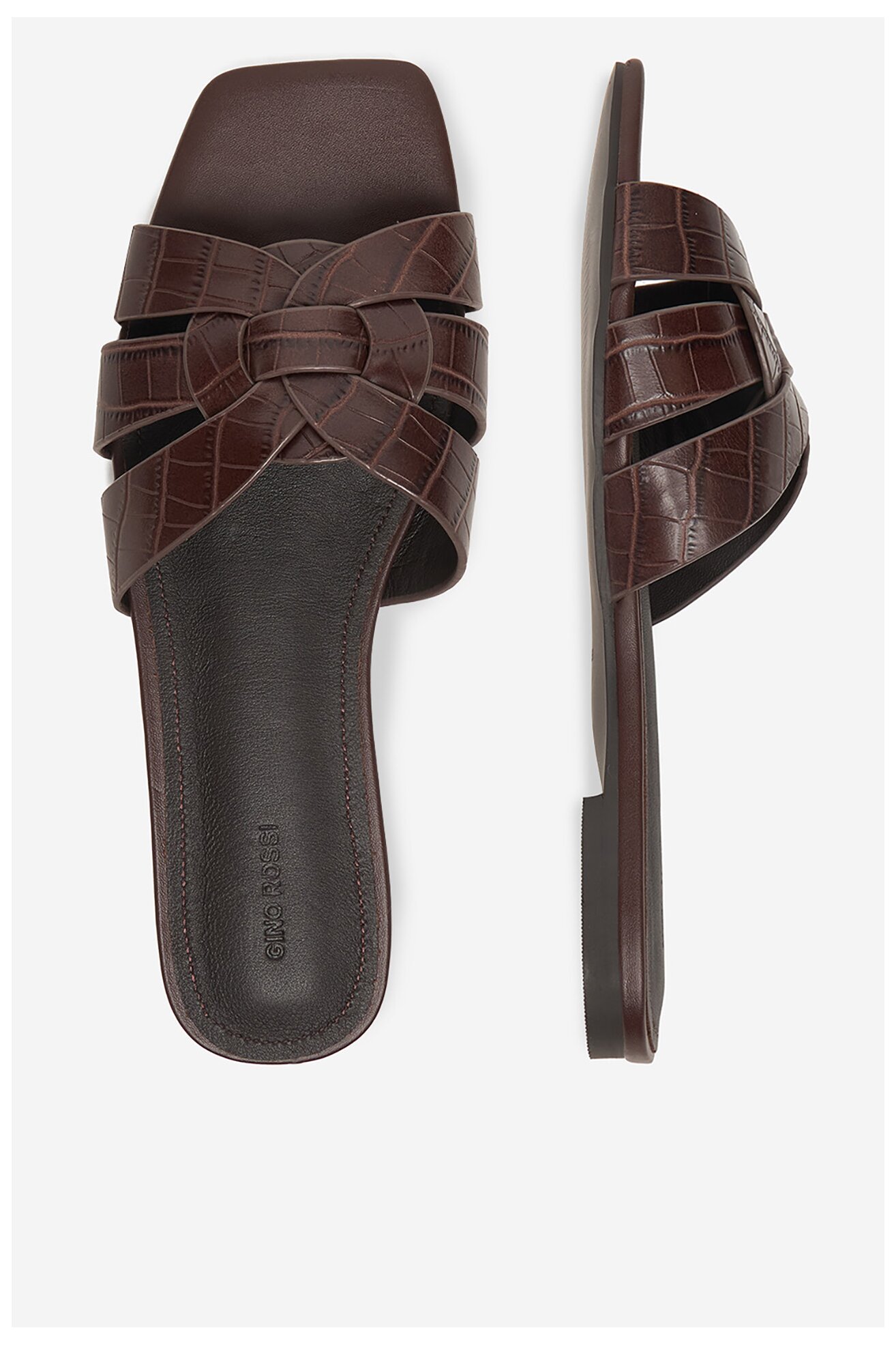 Шльопанець Gino Rossi C-WS1190-01 КОРИЧНЕВИЙ