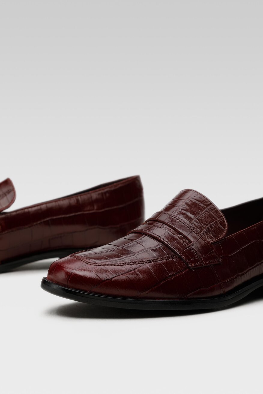 
                Lasocki - Skórzane mokasyny ze zwierzęcym motywem - 5903698935874