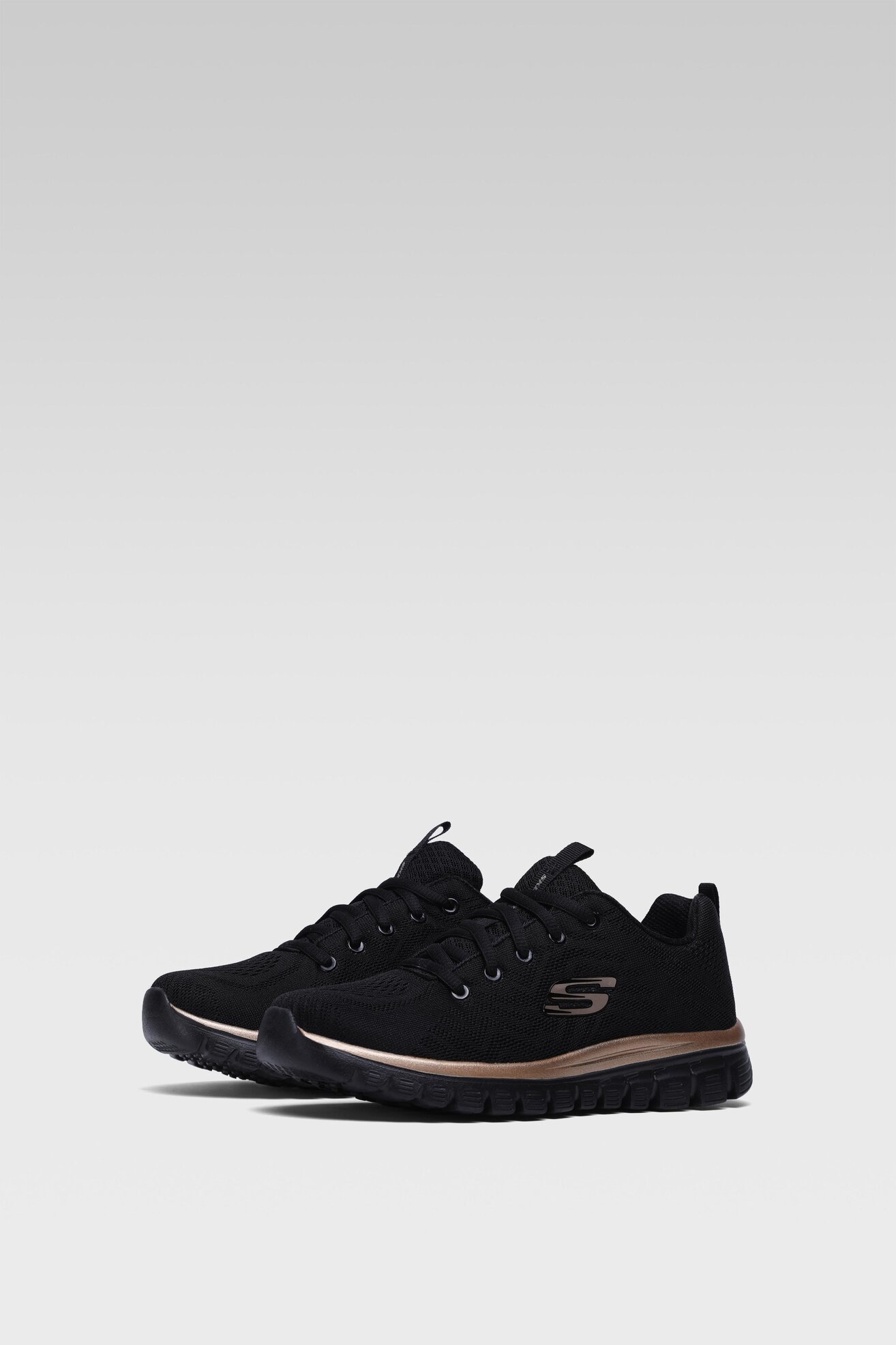 Obuwie sportowe Skechers 12615 BKRG Czarny