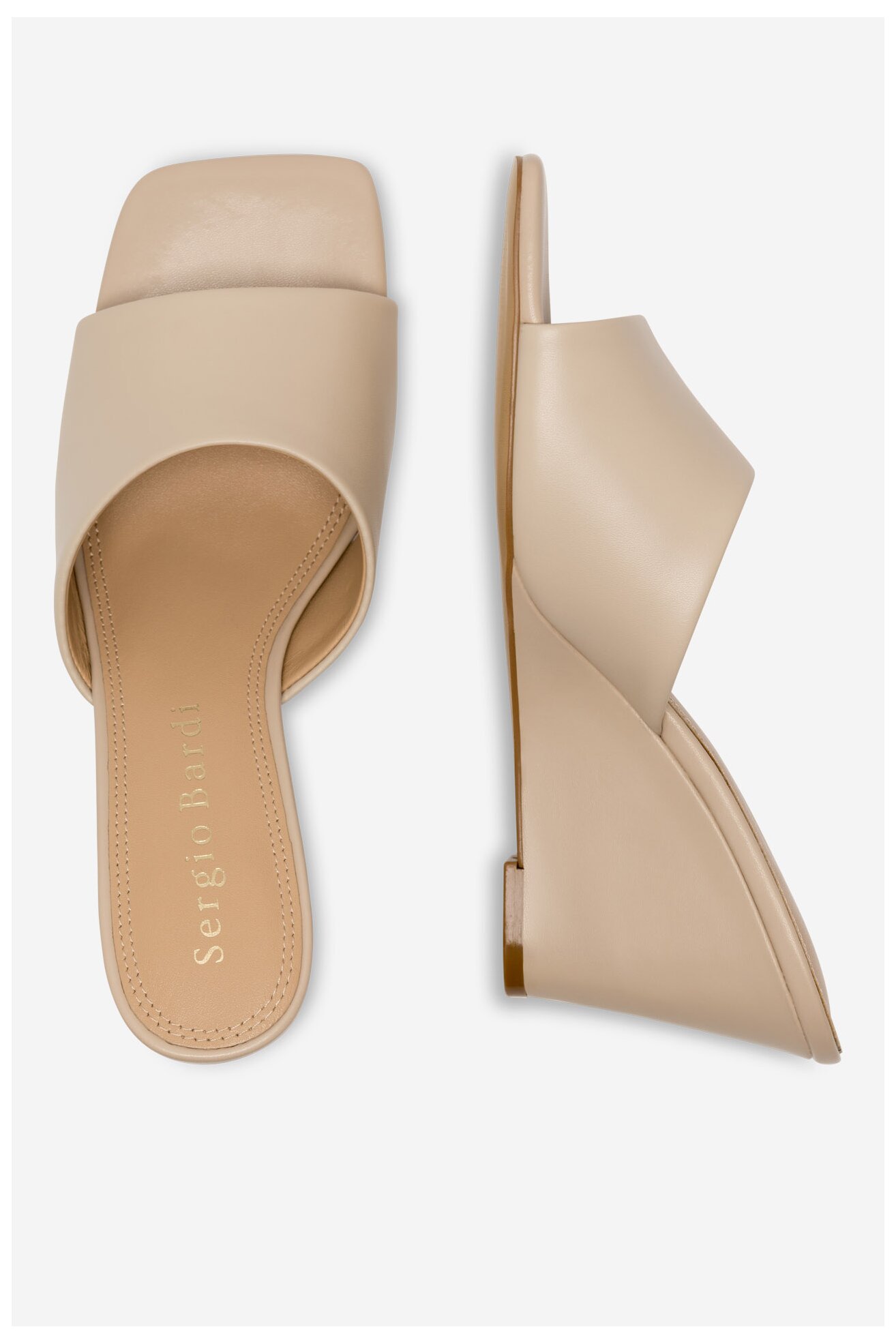 Klapki Sergio Bardi WYL3740-1Z-SB Beżowy