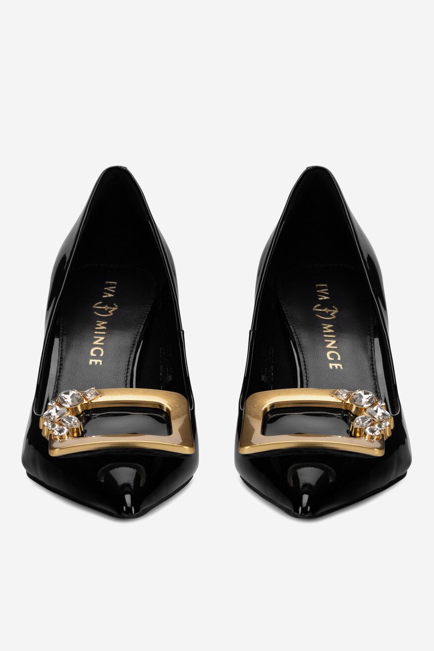 
                EVA MINGE - Szpilki skórzane lakierowane - 5906751609200