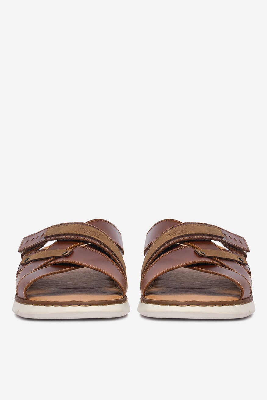 
                Rieker - Klapki skórzane - 5906751769010