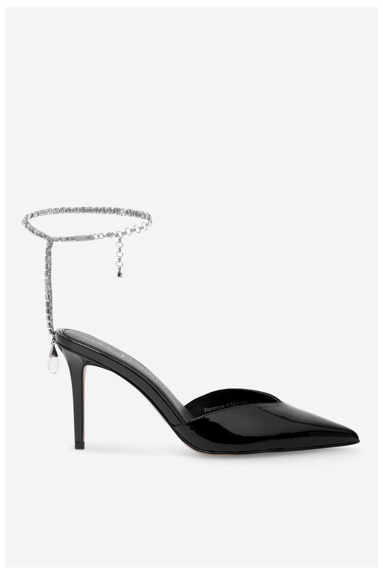 Pantofi cu toc EVA MINGE FLORENCIA-323-101-2 NEGRU