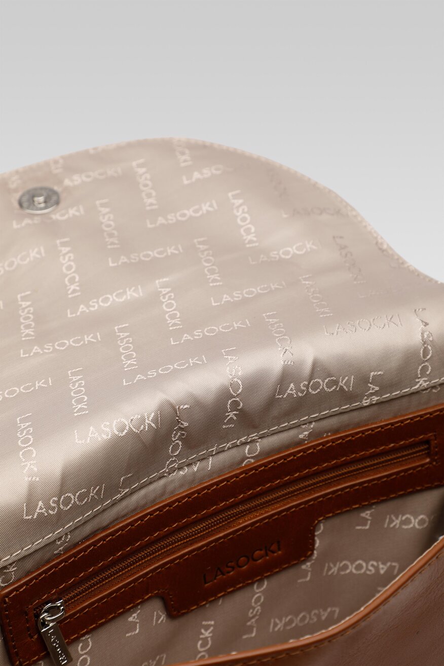 
                Lasocki - Torebka mała skórzana saddle bag - 5904862073026