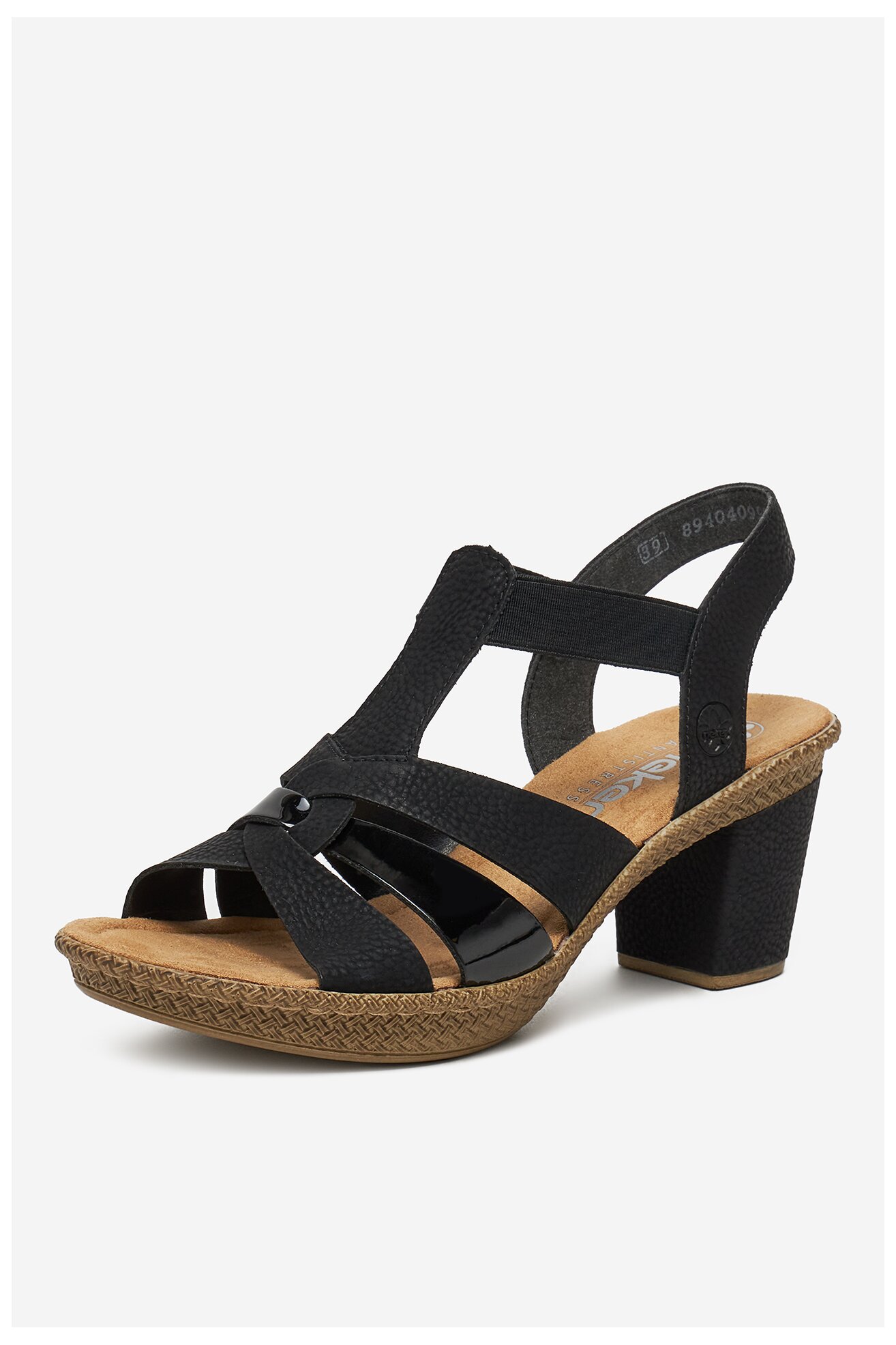 Szandál Rieker 665K3-00 FEKETE