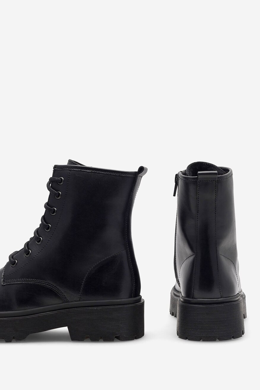 Lasocki - Trzewiki skórzane ocieplane - 5905588734178