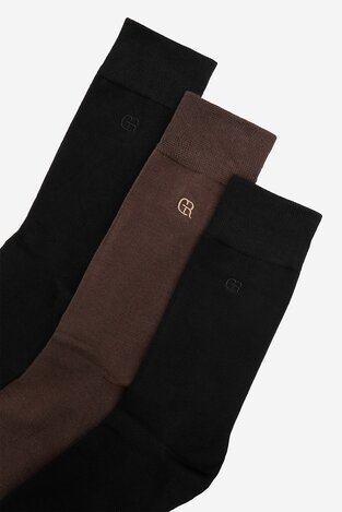 Čarape Gino Rossi CEO_AS_GR_01_W_AW25 (3-PACK) CRNA