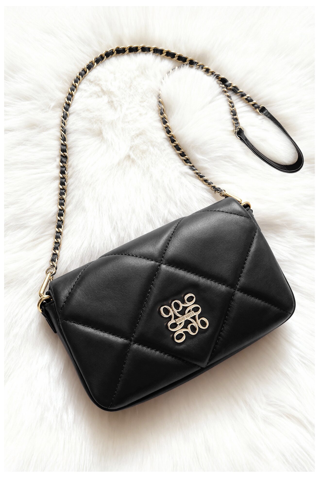 Kézitáska NINE WEST CEO-ANNA-LA482-3299 FEKETE