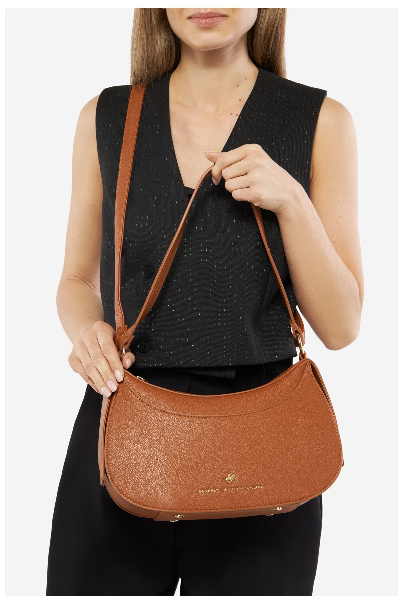 Kézitáska Beverly Hills Polo Club BHPC-C-008-07 CAMEL