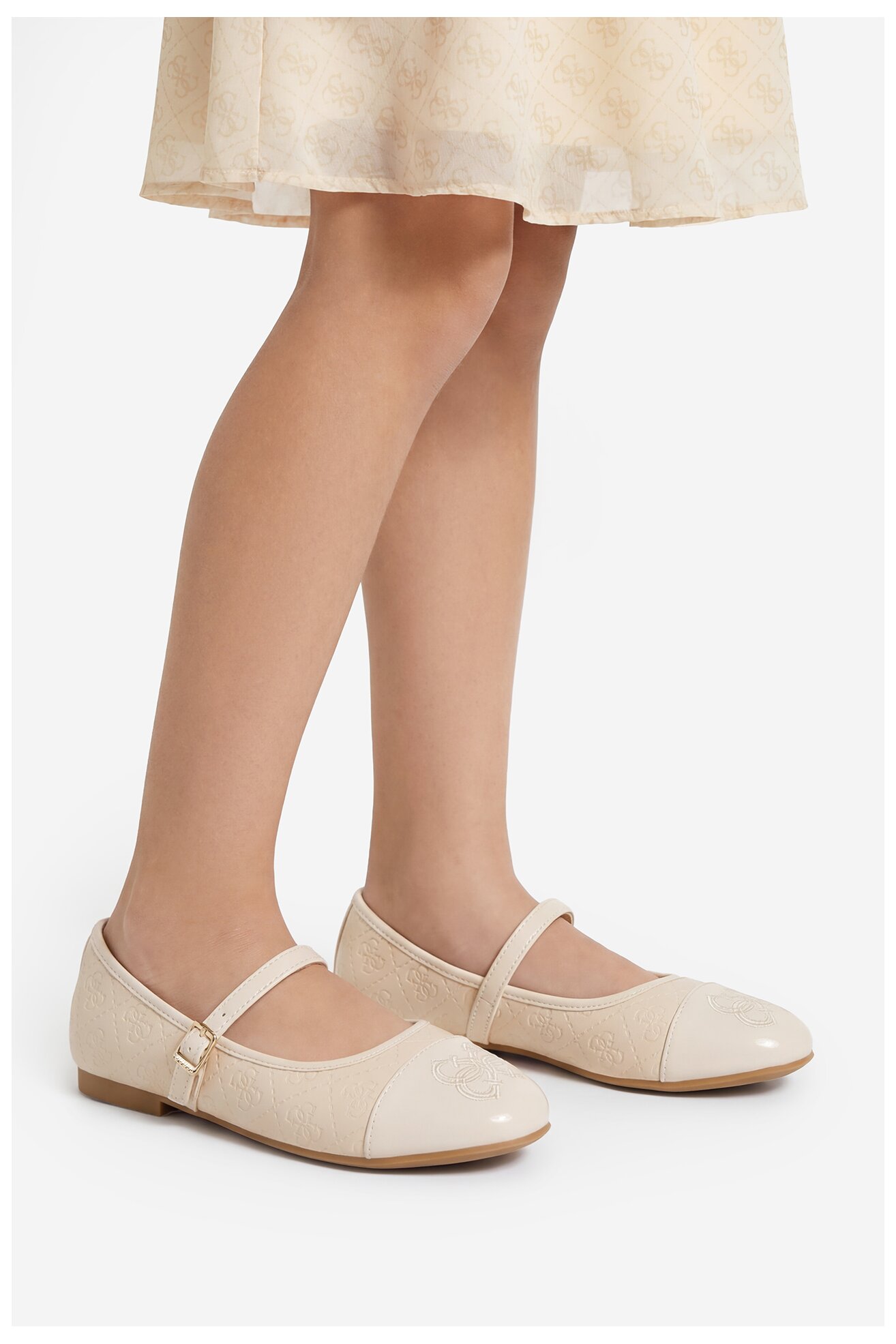 Baleriny GUESS CEO-CS6666-03 Beżowy