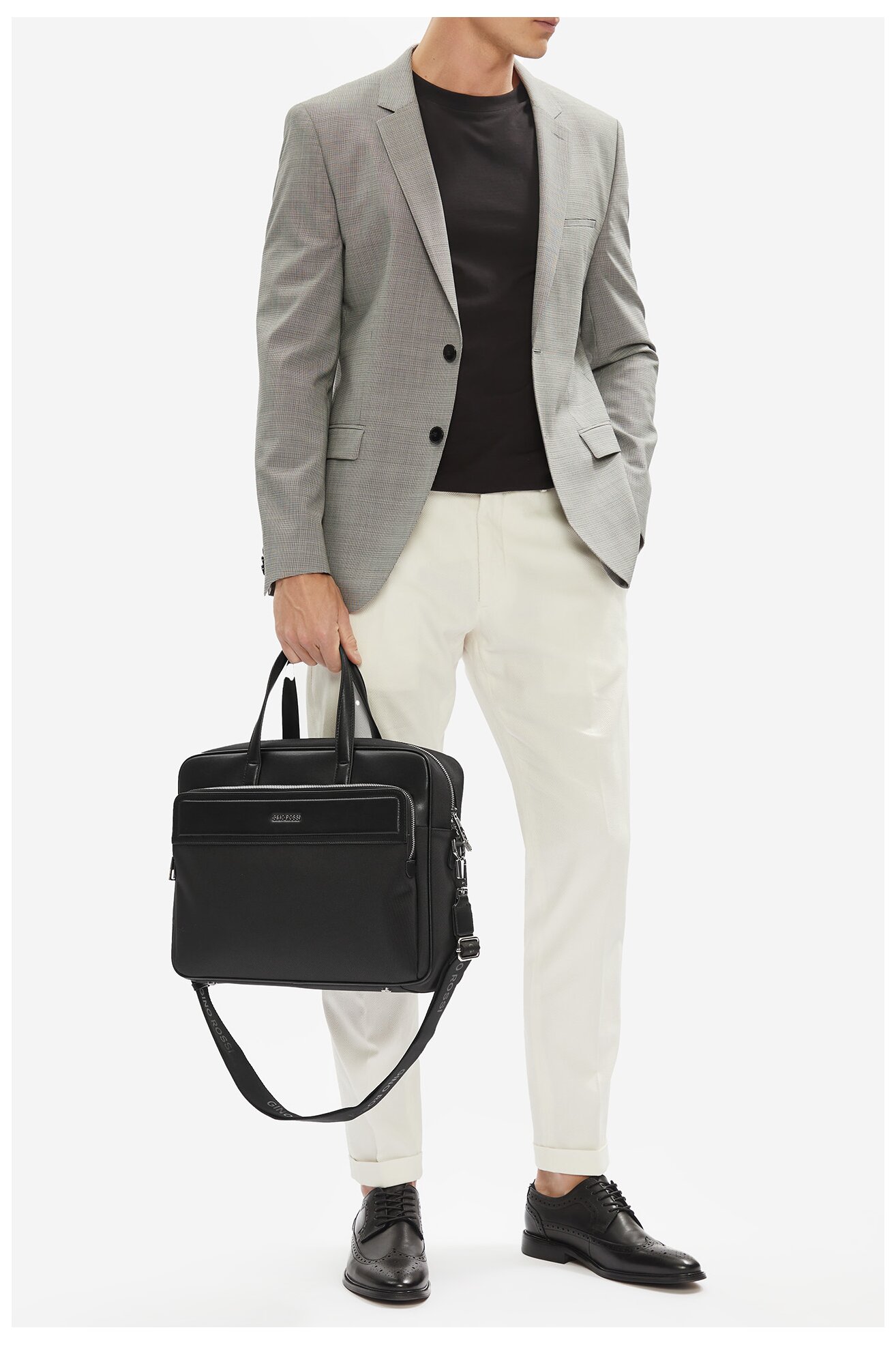 Férfi táska Gino Rossi 05A11192-1 FEKETE